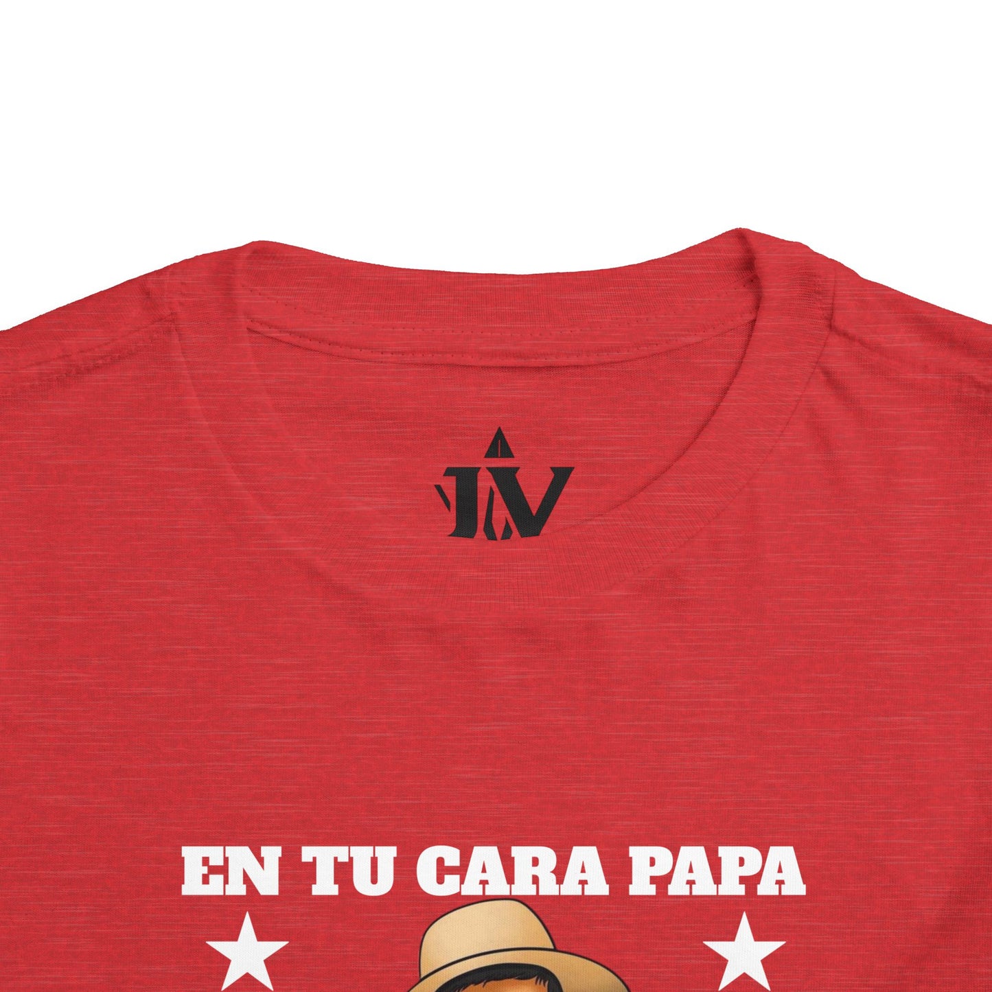Toddler Short Sleeve Tee - Fun 'En Tu Cara Papa' Graphic T-Shirt, Kid's Birthday Gift, Playful Casual Wear, Summer Outing, Cute Family Tees