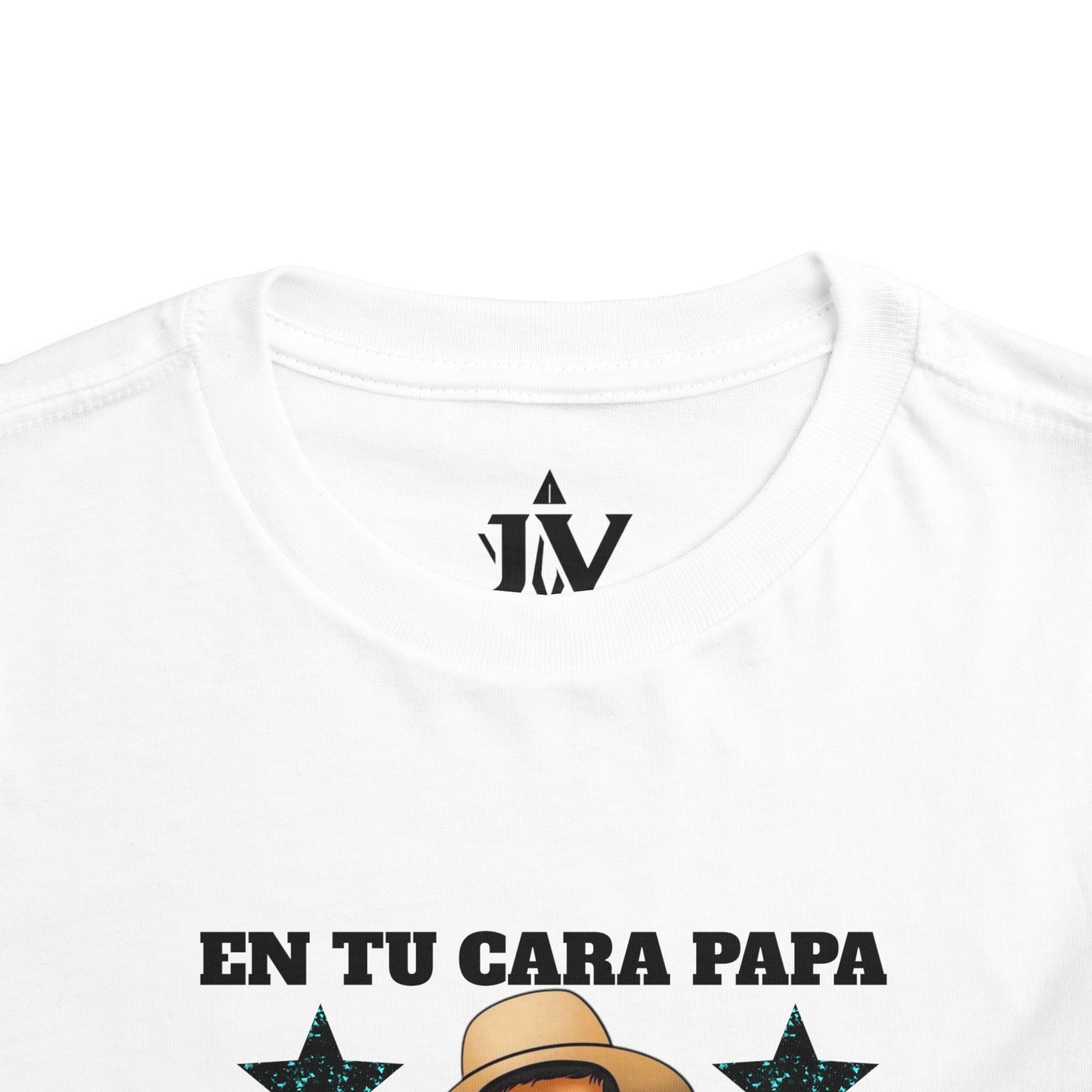 Toddler Short Sleeve Tee - Fun 'En Tu Cara Papa' Graphic T-Shirt, Kid's Birthday Gift, Playful Casual Wear, Summer Outing, Cute Family Tees