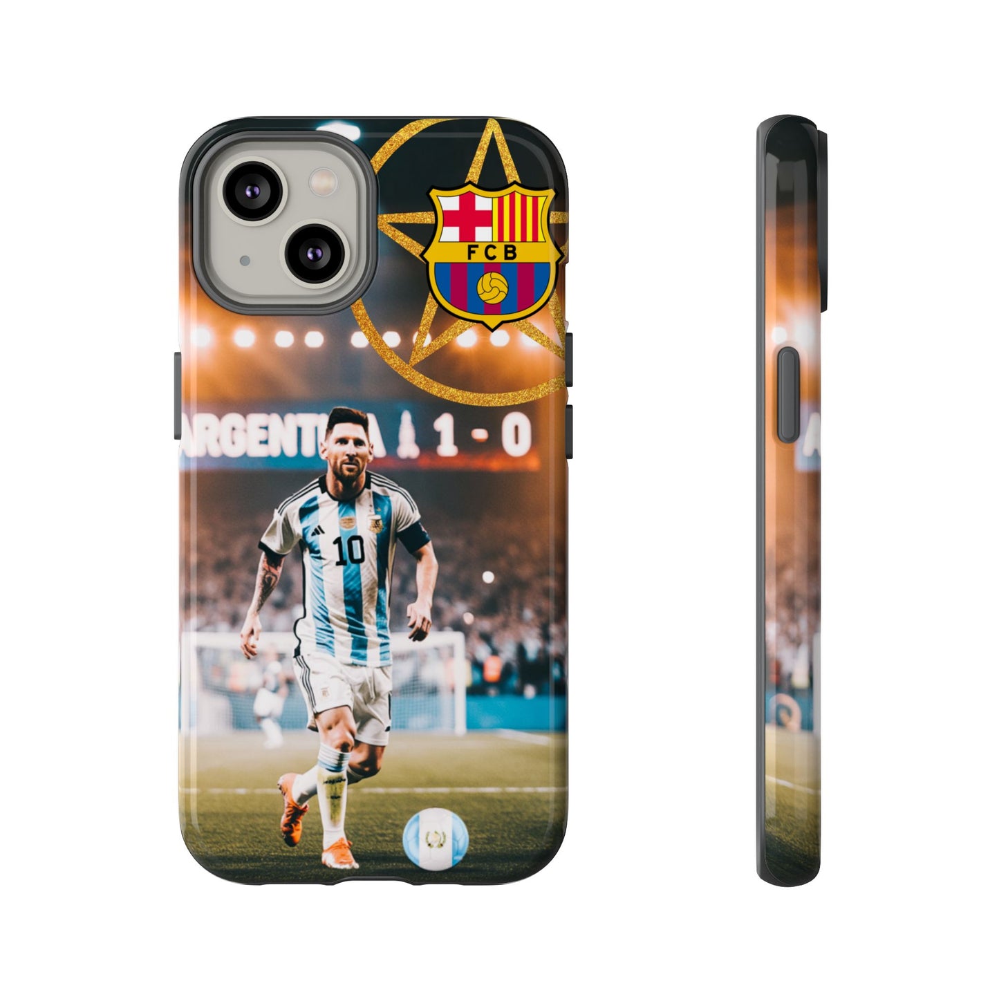 "Messi con el escudo del FC Barcelona: Funda edición Especial"