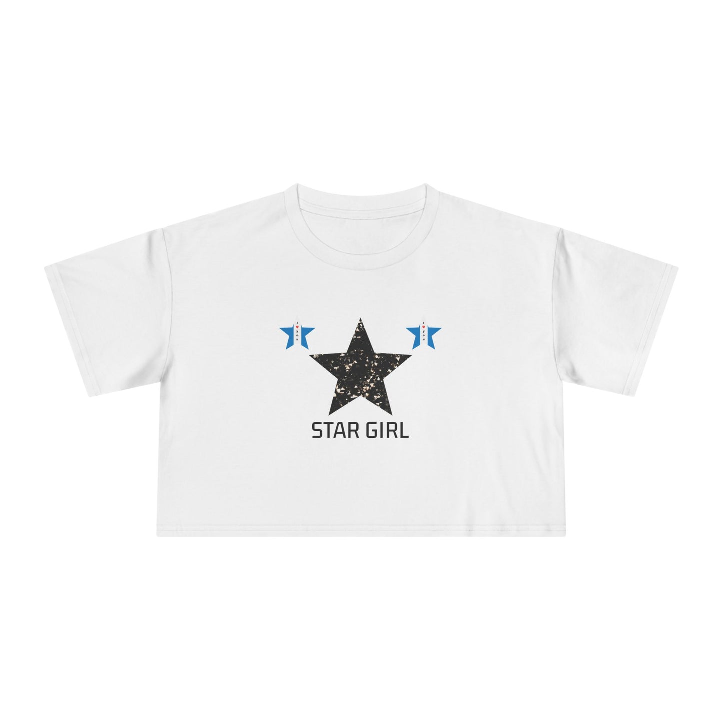 Camiseta corta para mujer "Star Girl" – elegante, moderna y casual, perfecta para el verano. Un regalo ideal con temática de estrellas para ella.