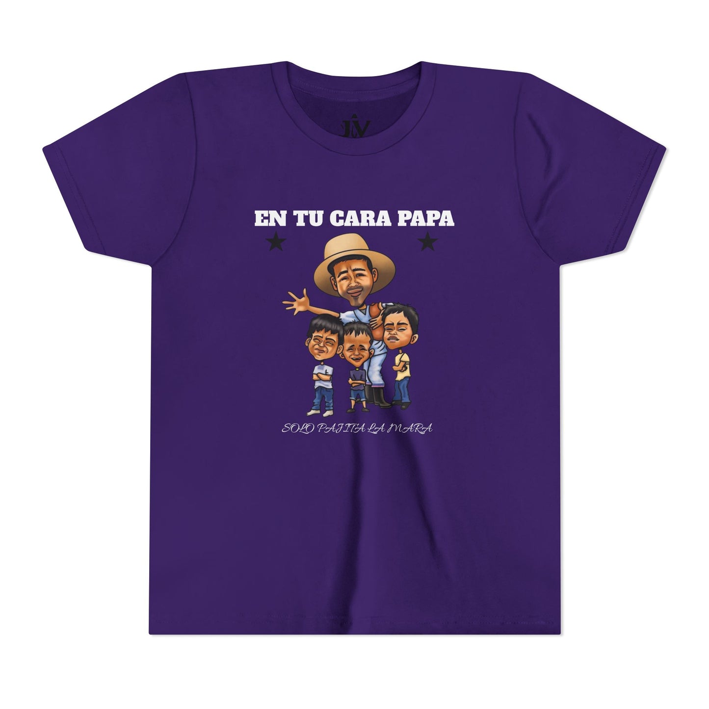 Playera juvenil. Edición Tío Chumilo – ¡En tu cara, papa! 👕 Disponible en tallas S a XL para Edades 6 a 14, unisex