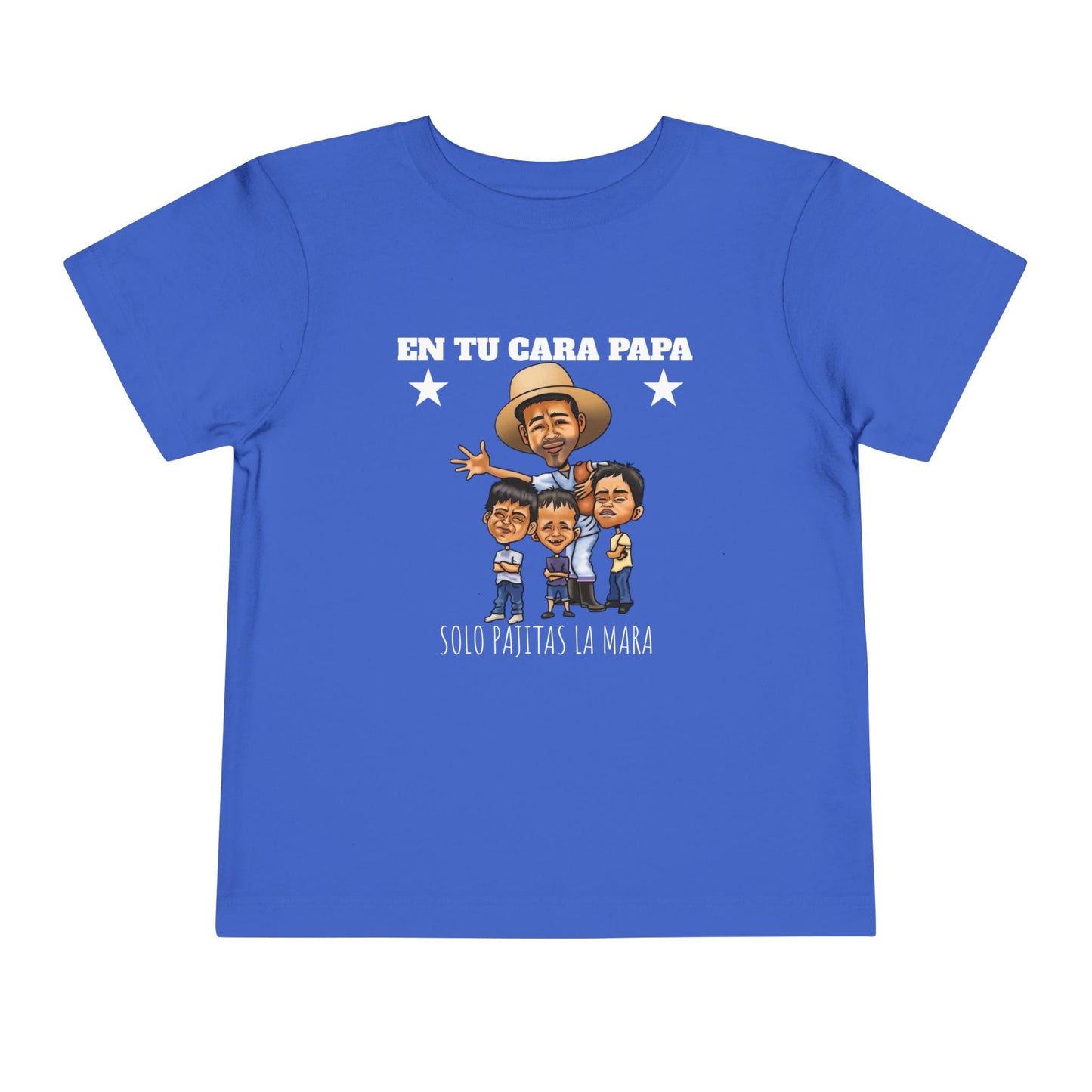 Toddler Short Sleeve Tee - Fun 'En Tu Cara Papa' Graphic T-Shirt, Kid's Birthday Gift, Playful Casual Wear, Summer Outing, Cute Family Tees