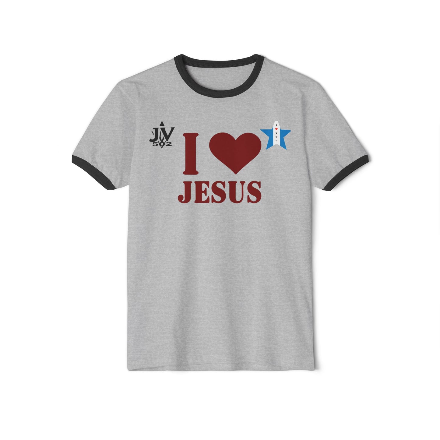 👕 Camiseta Unisex “Amo a Jesús” – Un Mensaje de Amor, Unidad Espiritual y Estilo para Vivir tu Fe en Familia y amigos