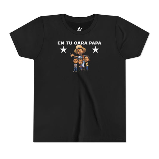 Playera Juvenil “En Tu Cara, Papá” – Colaboración Tío Chumilo x JV (S a XL)