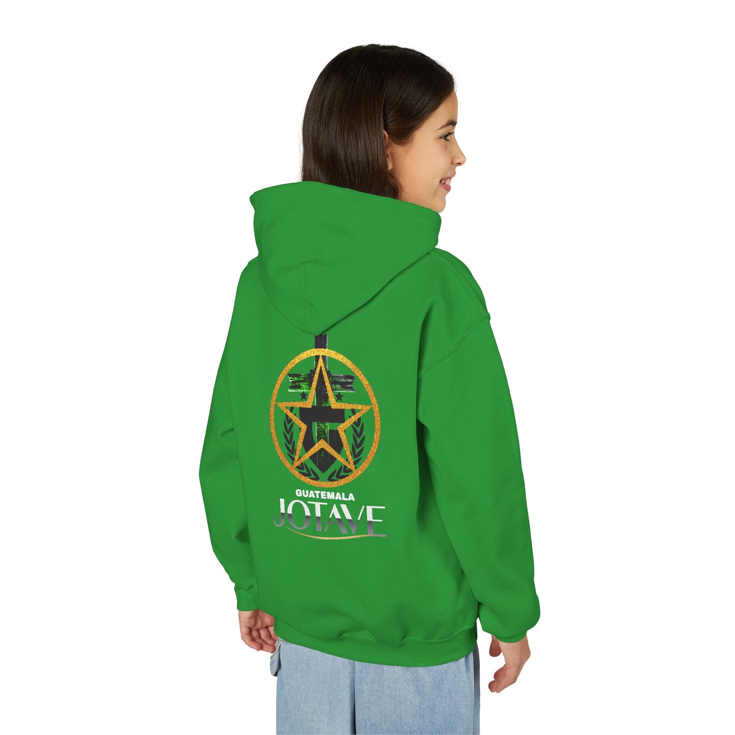 Youth Heavy Blend Hooded Sweatshirt with 'JOTAVE' Star Design | Perfect for Tweens, Gifts, Everyday Wear, Cozy, Stylish, Unique