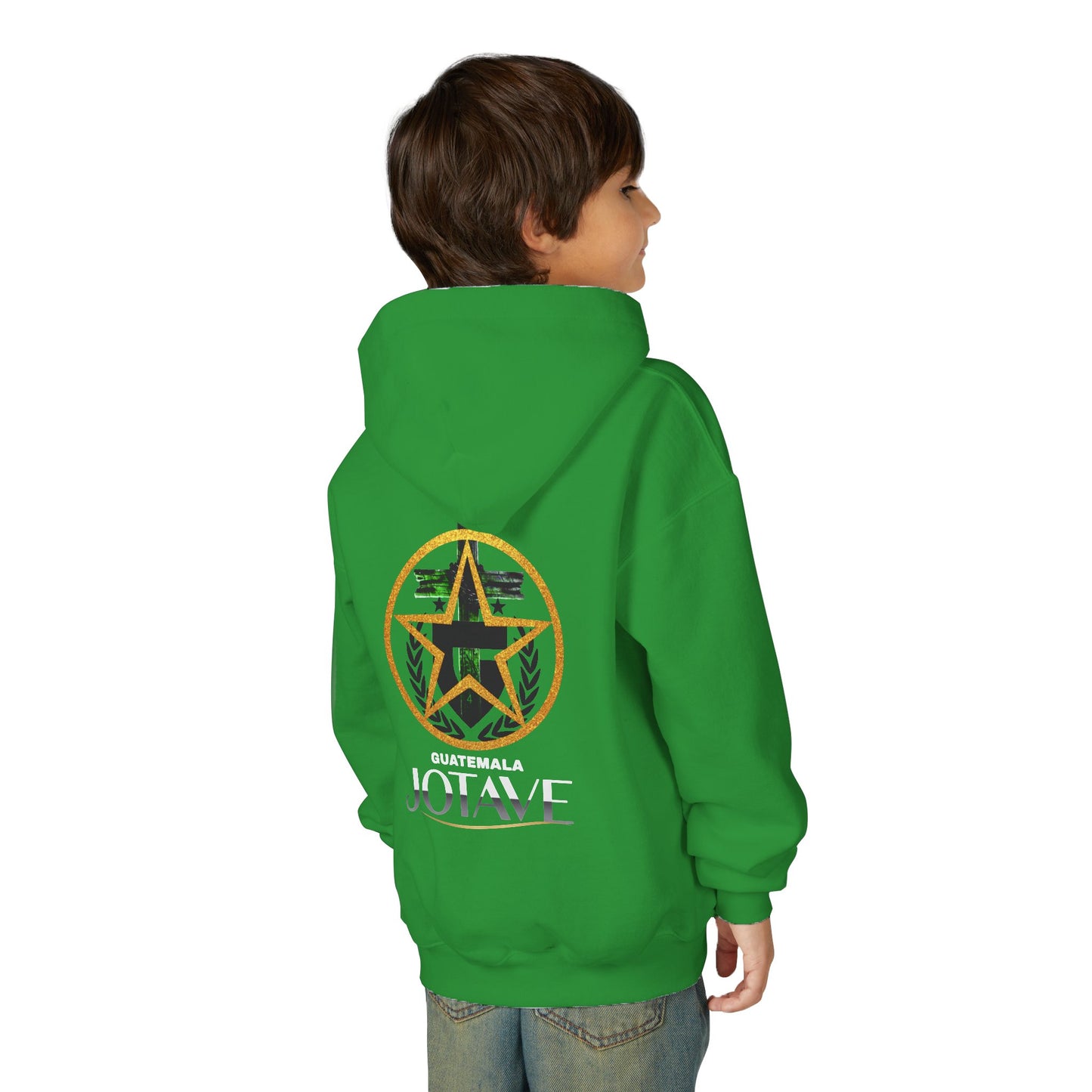 Youth Heavy Blend Hooded Sweatshirt with 'JOTAVE' Star Design | Perfect for Tweens, Gifts, Everyday Wear, Cozy, Stylish, Unique