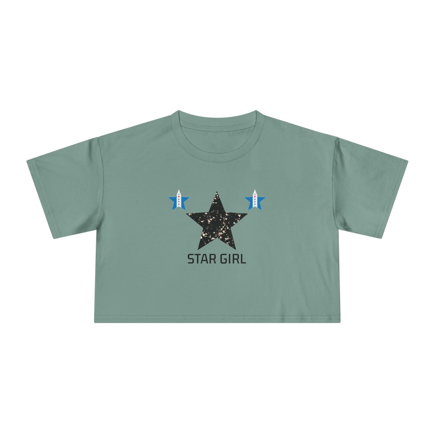 Camiseta corta para mujer "Star Girl" – elegante, moderna y casual, perfecta para el verano. Un regalo ideal con temática de estrellas para ella.