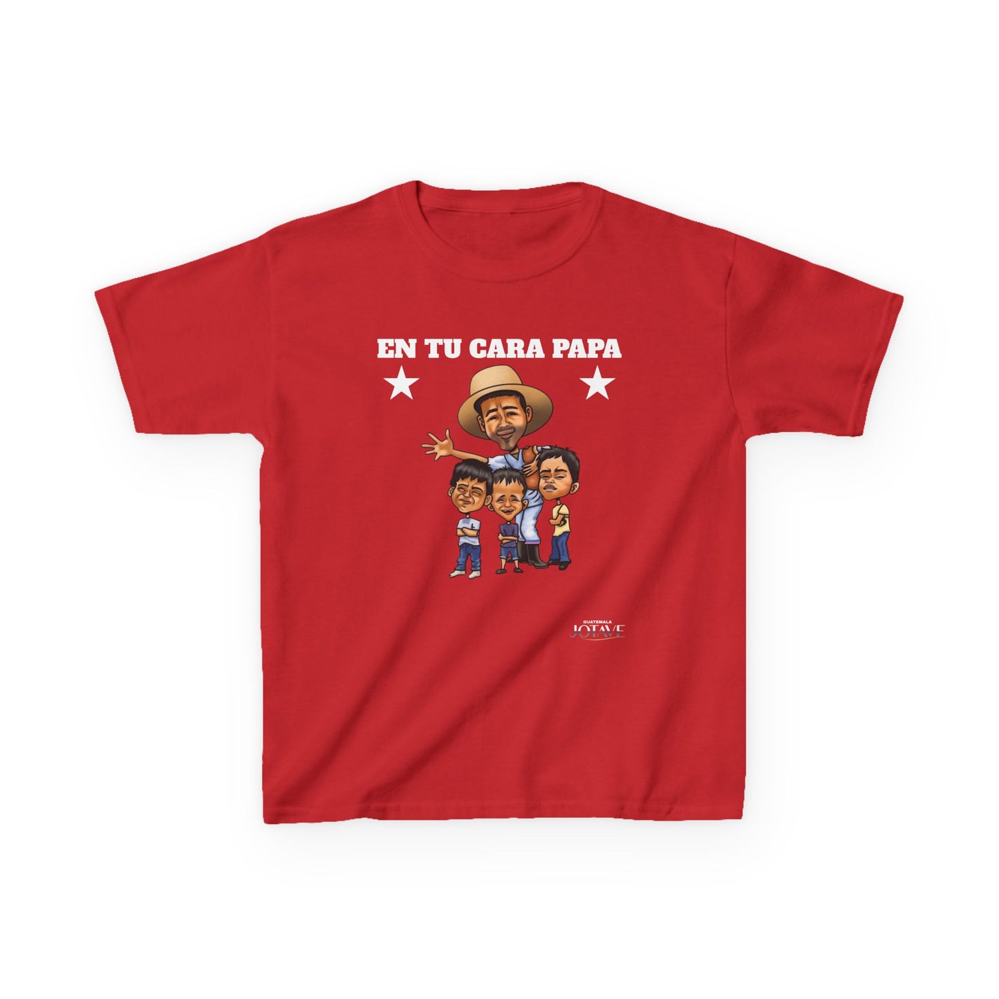 Kids Graphic Tee with 'En Tu Cara Papa' Design, Fun Gift for Boys, Unique Birthday Attire, Father's Day Celebration Shirt, Family Fun Wear