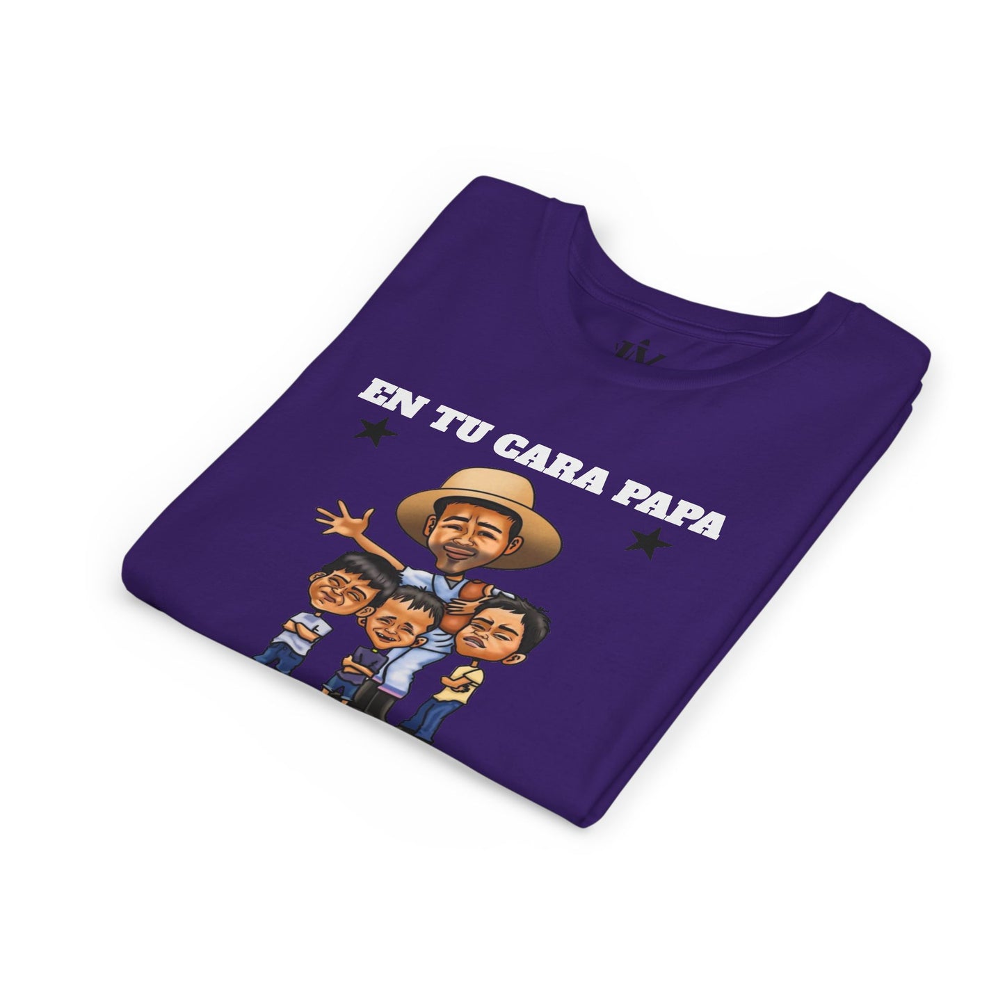 Playera juvenil. Edición Tío Chumilo – ¡En tu cara, papa! 👕 Disponible en tallas S a XL para Edades 6 a 14, unisex
