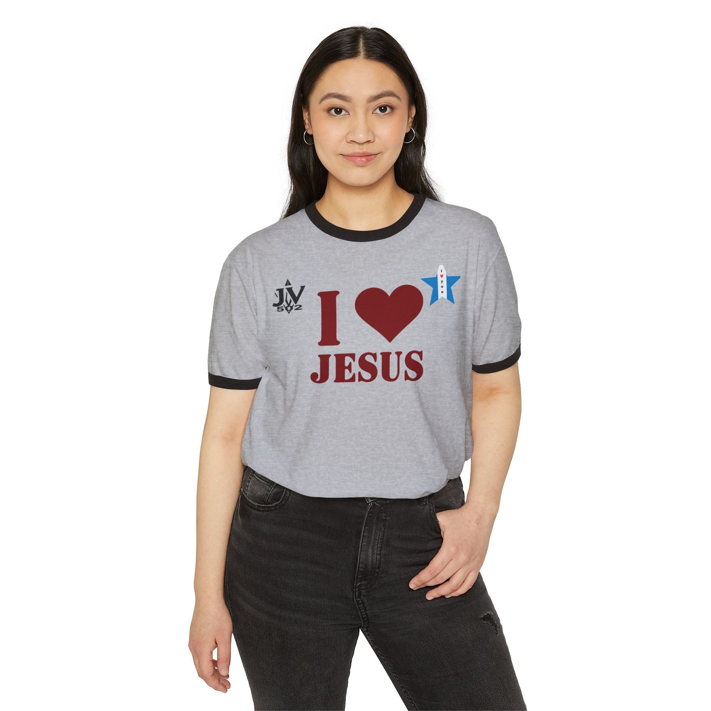 👕 Camiseta Unisex “Amo a Jesús” – Un Mensaje de Amor, Unidad Espiritual y Estilo para Vivir tu Fe en Familia y amigos