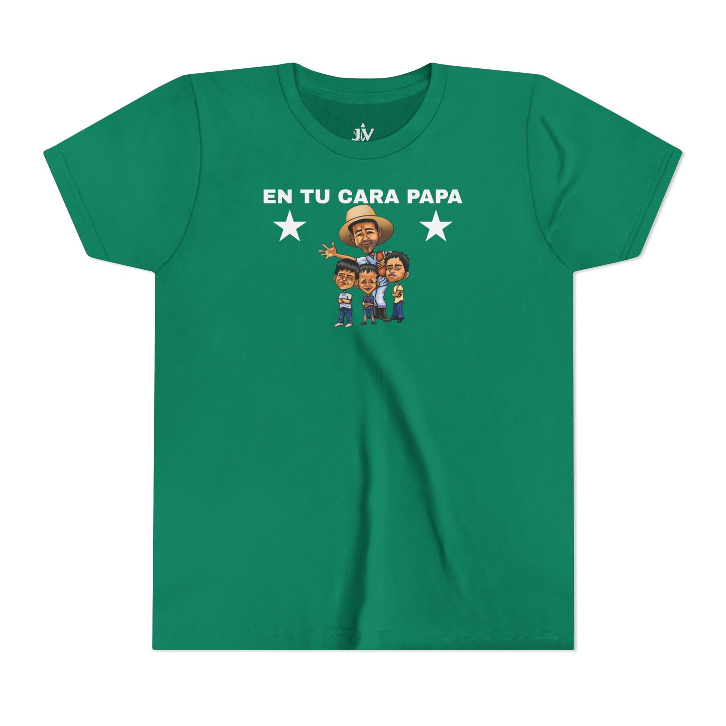 Playera Juvenil “En Tu Cara, Papá” – Colaboración Tío Chumilo x JV (S a XL)