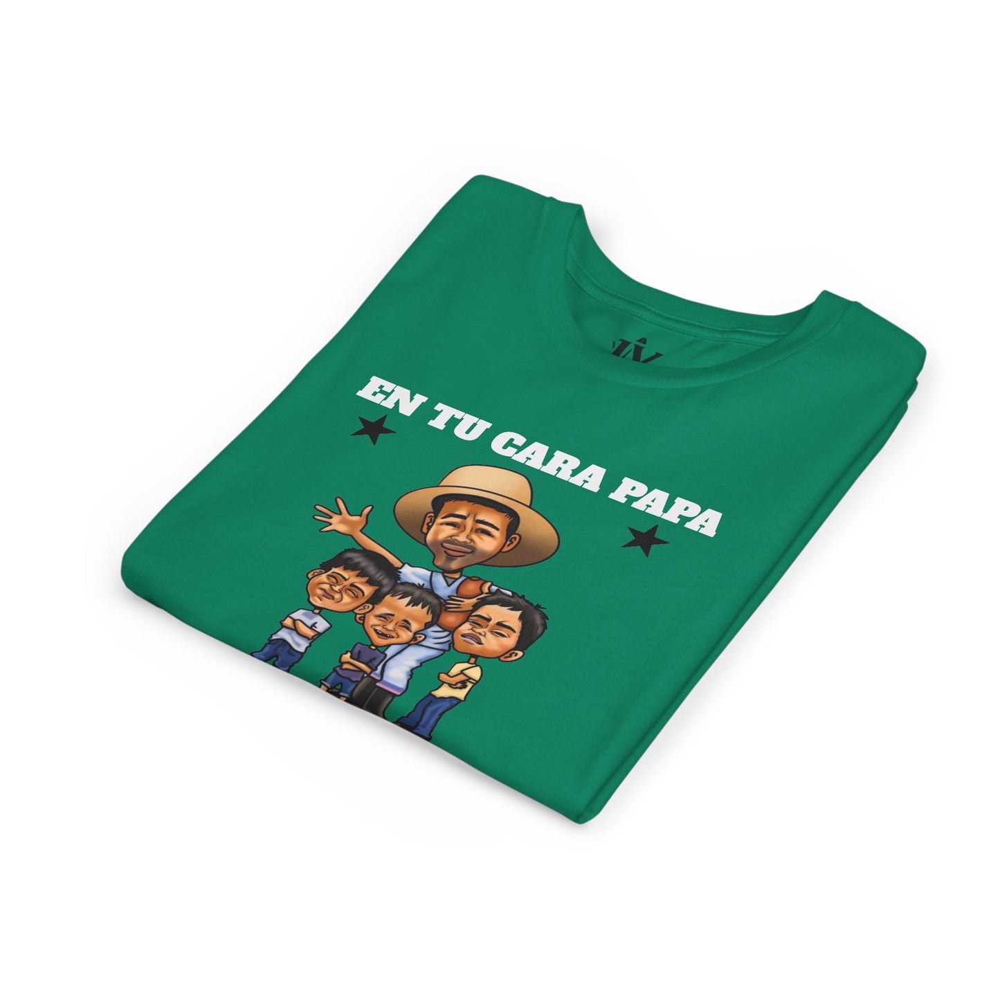 Playera juvenil. Edición Tío Chumilo – ¡En tu cara, papa! 👕 Disponible en tallas S a XL para Edades 6 a 14, unisex
