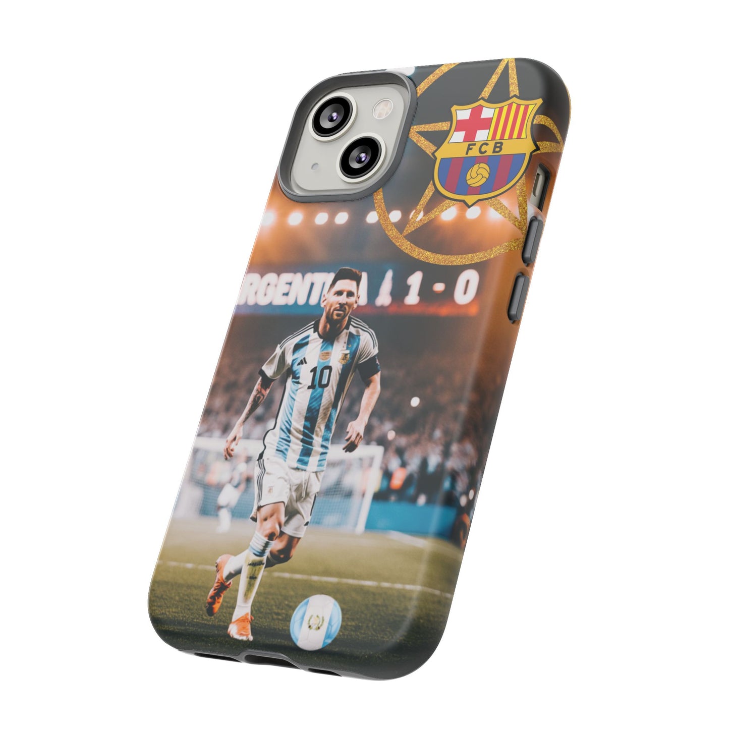 "Messi con el escudo del FC Barcelona: Funda edición Especial"