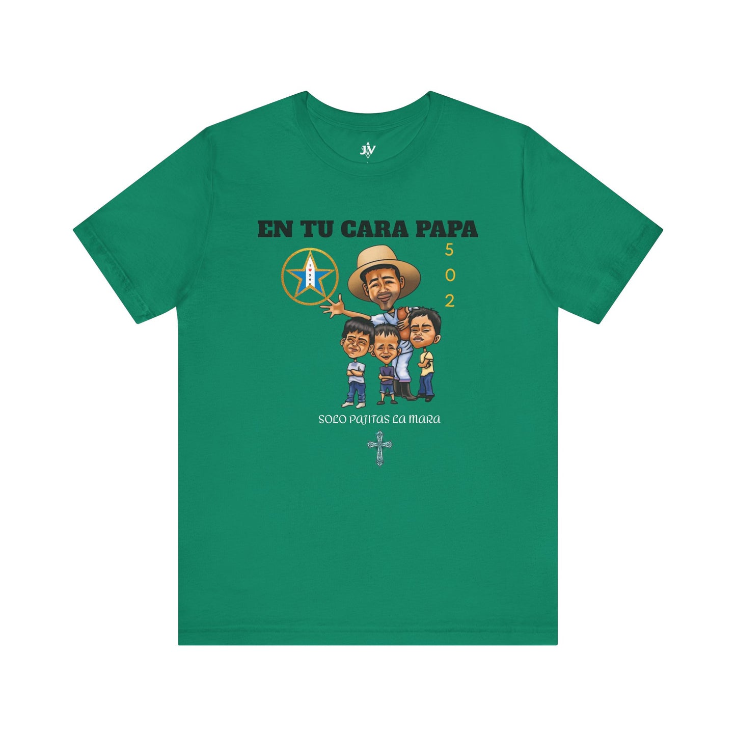 Playera Unisex “En Tu Cara Papa” con Arte Anime de Tío Chumilo y Su Equipo (XS–5XL)