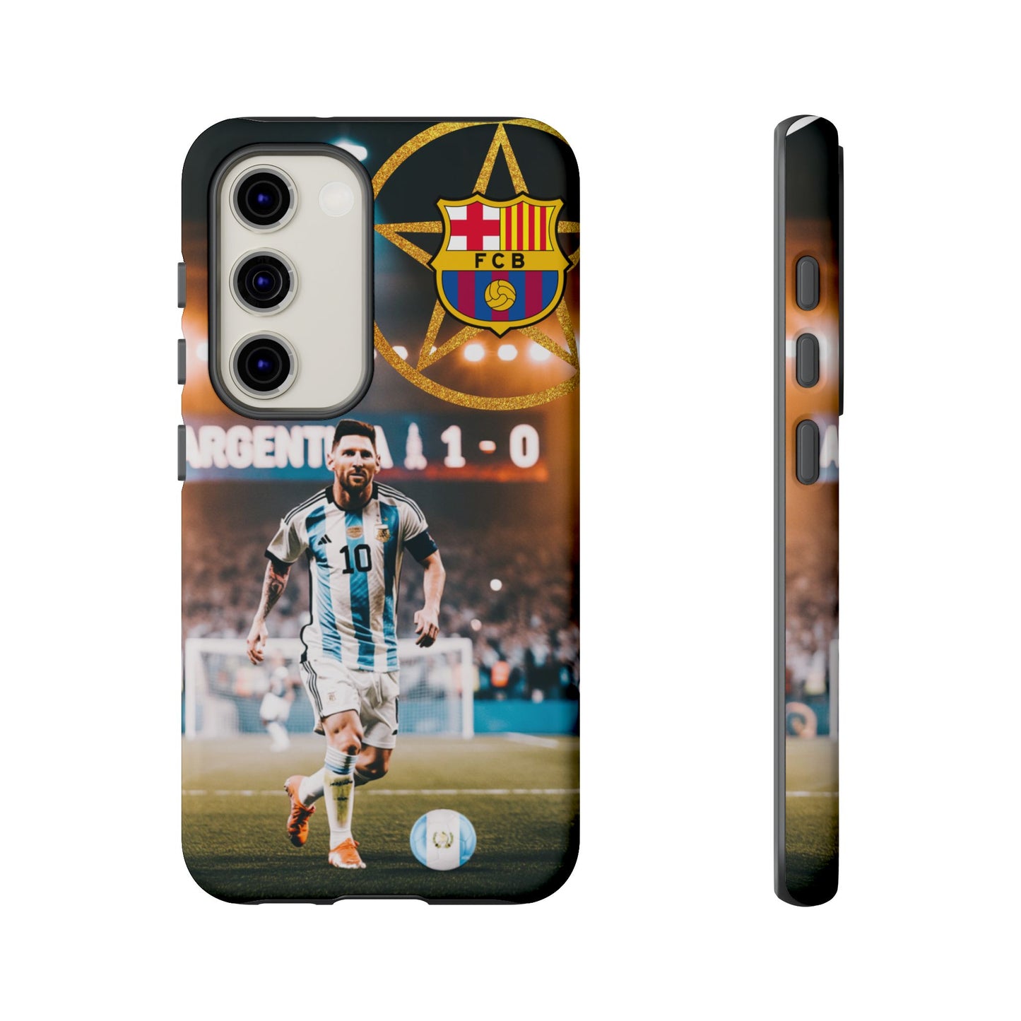 "Messi con el escudo del FC Barcelona: Funda edición Especial"