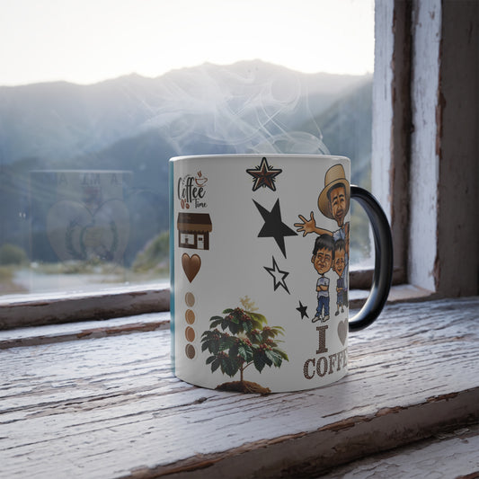 Color Changing Coffee Mug, Personalized Gift for Dad, Fun Unique Mug, Father's Day Gift, Coffee Lovers, Home and Office Decor