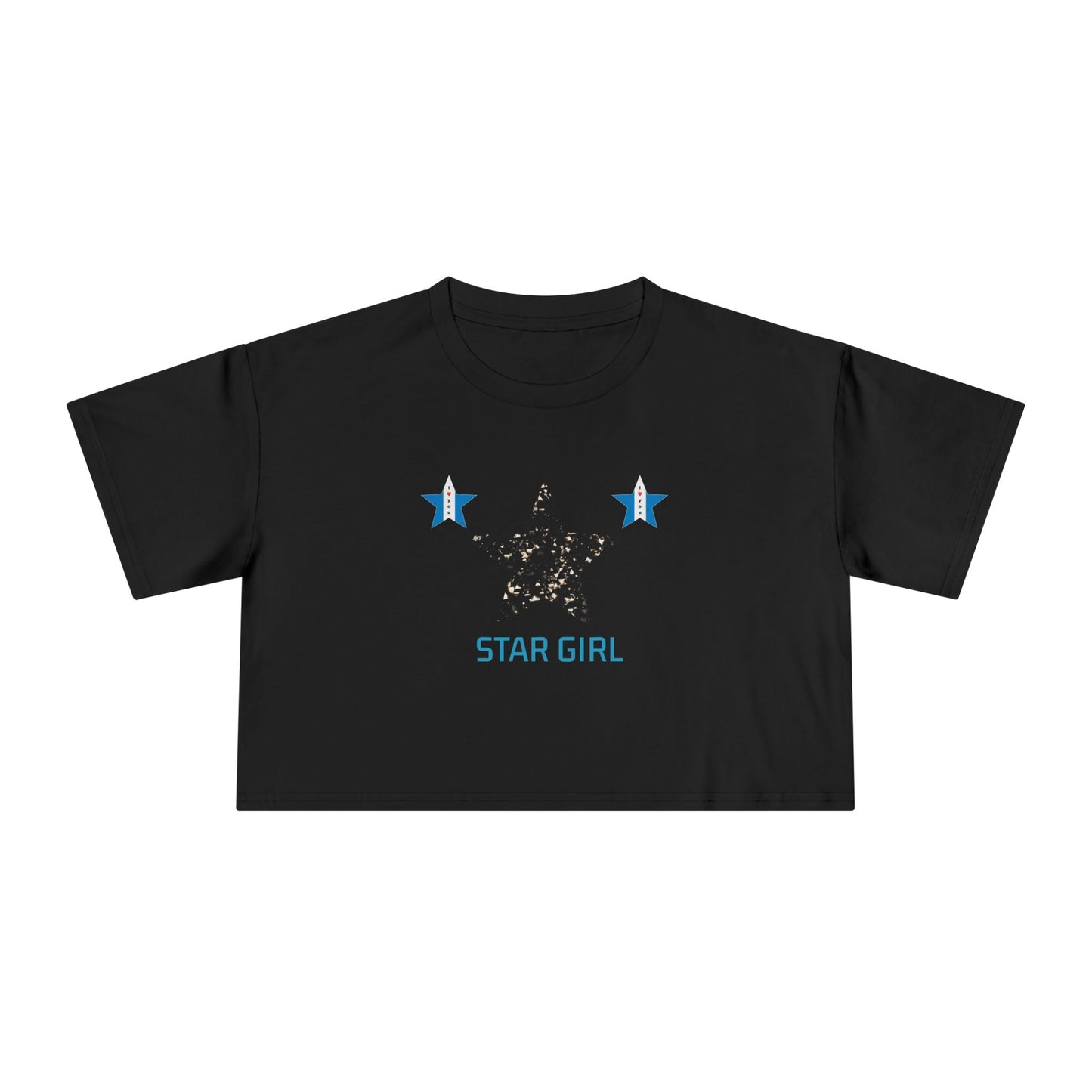 Camiseta corta para mujer "Star Girl" – elegante, moderna y casual, perfecta para el verano. Un regalo ideal con temática de estrellas para ella.