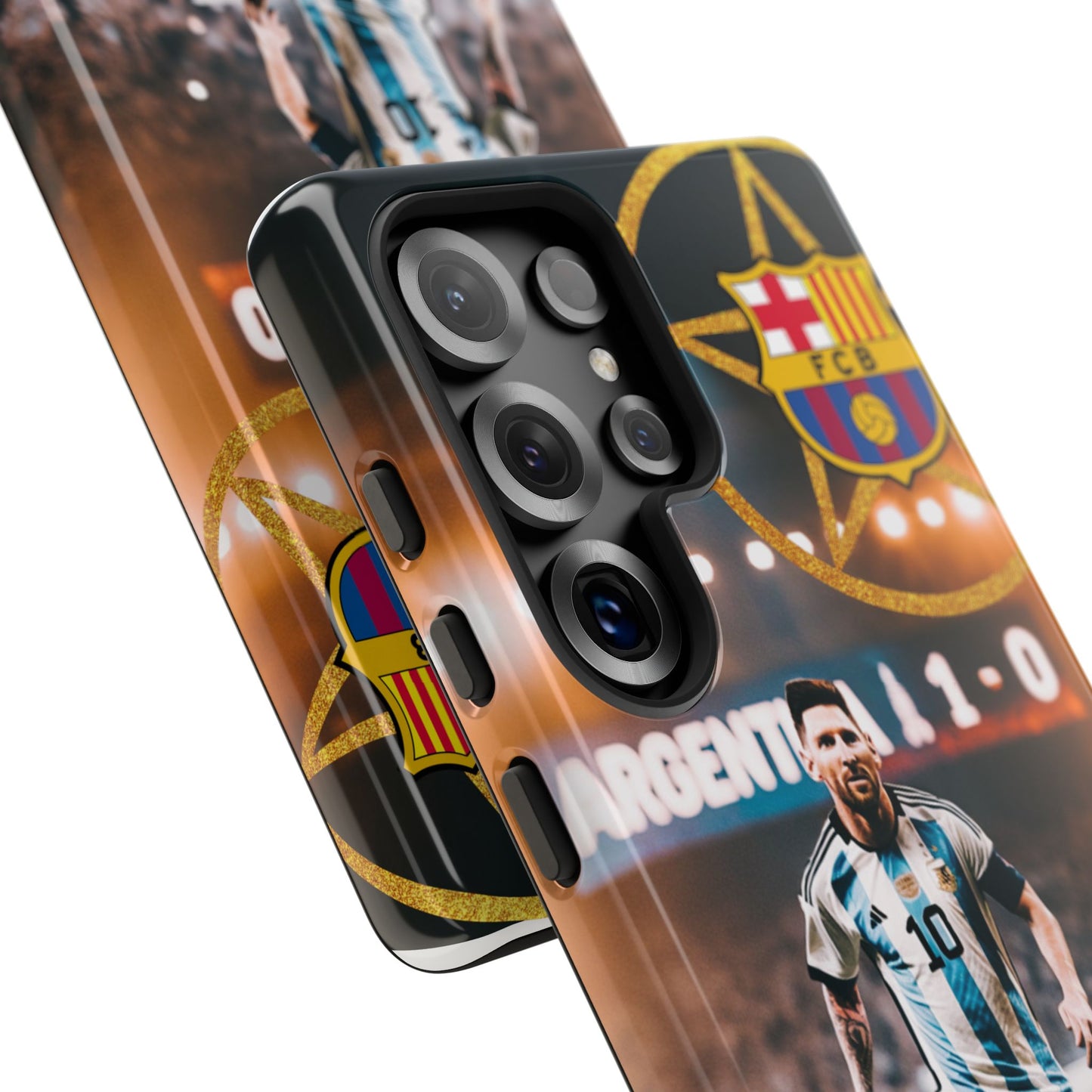 "Messi con el escudo del FC Barcelona: Funda edición Especial"