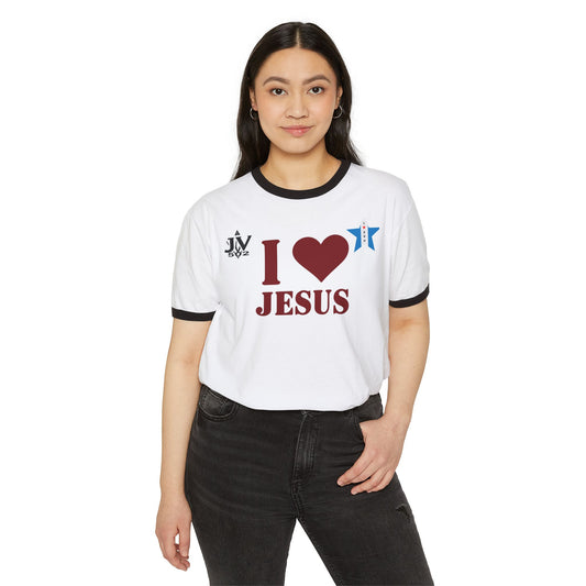 👕 Camiseta Unisex “Amo a Jesús” – Un Mensaje de Amor, Unidad Espiritual y Estilo para Vivir tu Fe en Familia y amigos