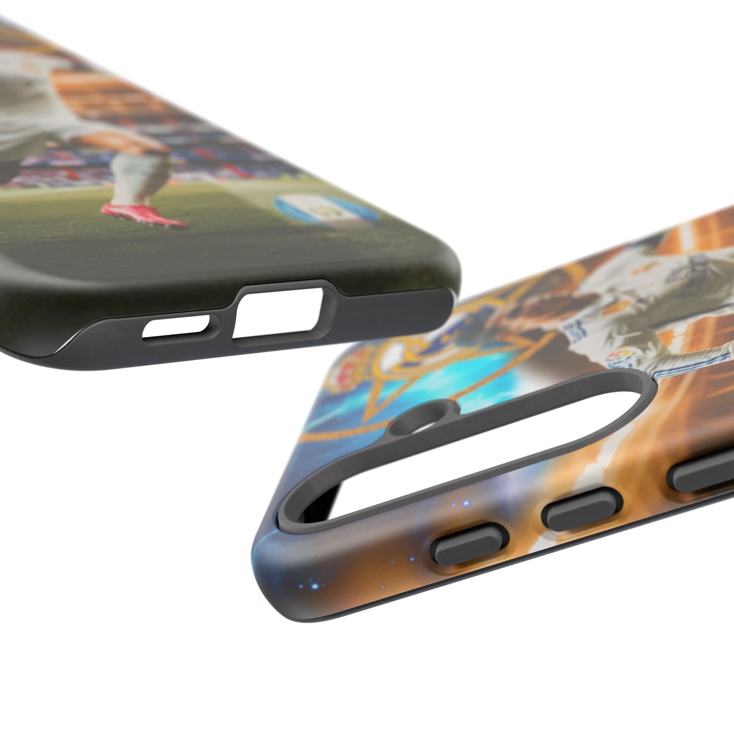 "Funda Oficial con Ronaldo y Real Madrid" "Pura Magia Blanca"