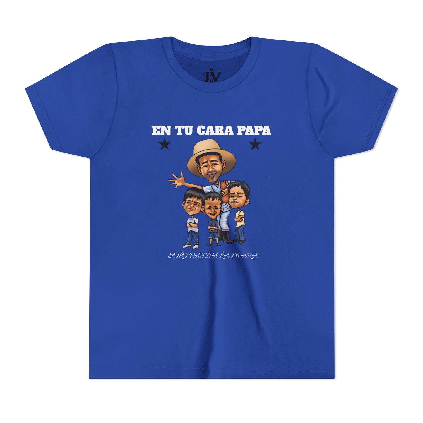 Playera juvenil. Edición Tío Chumilo – ¡En tu cara, papa! 👕 Disponible en tallas S a XL para Edades 6 a 14, unisex