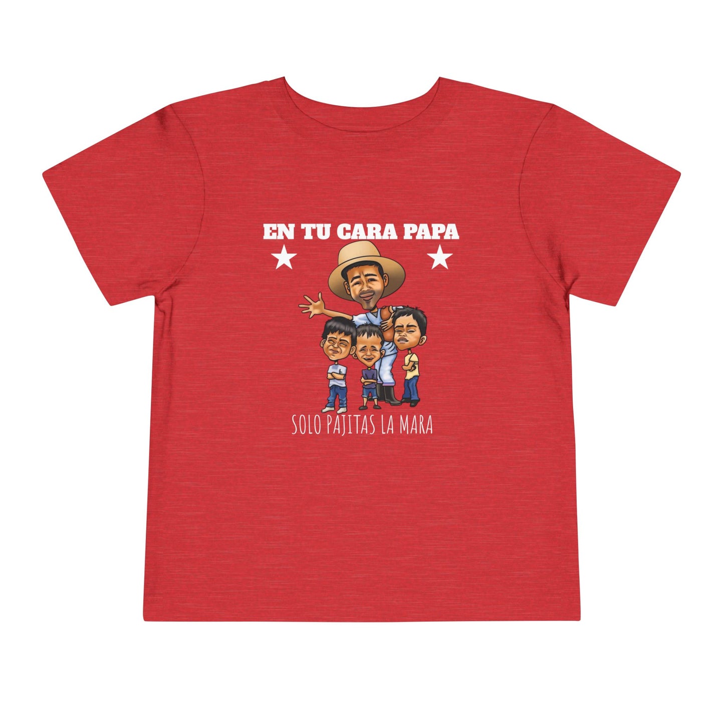 Toddler Short Sleeve Tee - Fun 'En Tu Cara Papa' Graphic T-Shirt, Kid's Birthday Gift, Playful Casual Wear, Summer Outing, Cute Family Tees