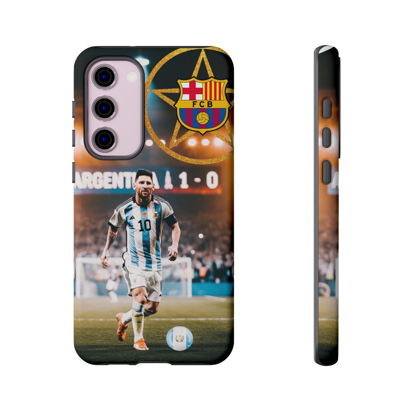 "Messi con el escudo del FC Barcelona: Funda edición Especial"