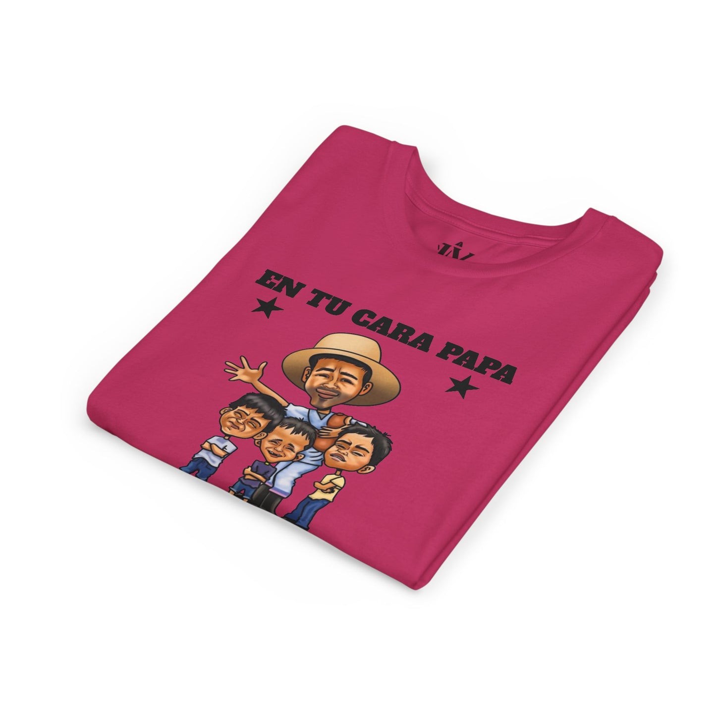 Playera juvenil. Edición Tío Chumilo – ¡En tu cara, papa! 👕 Disponible en tallas S a XL para Edades 6 a 14, unisex