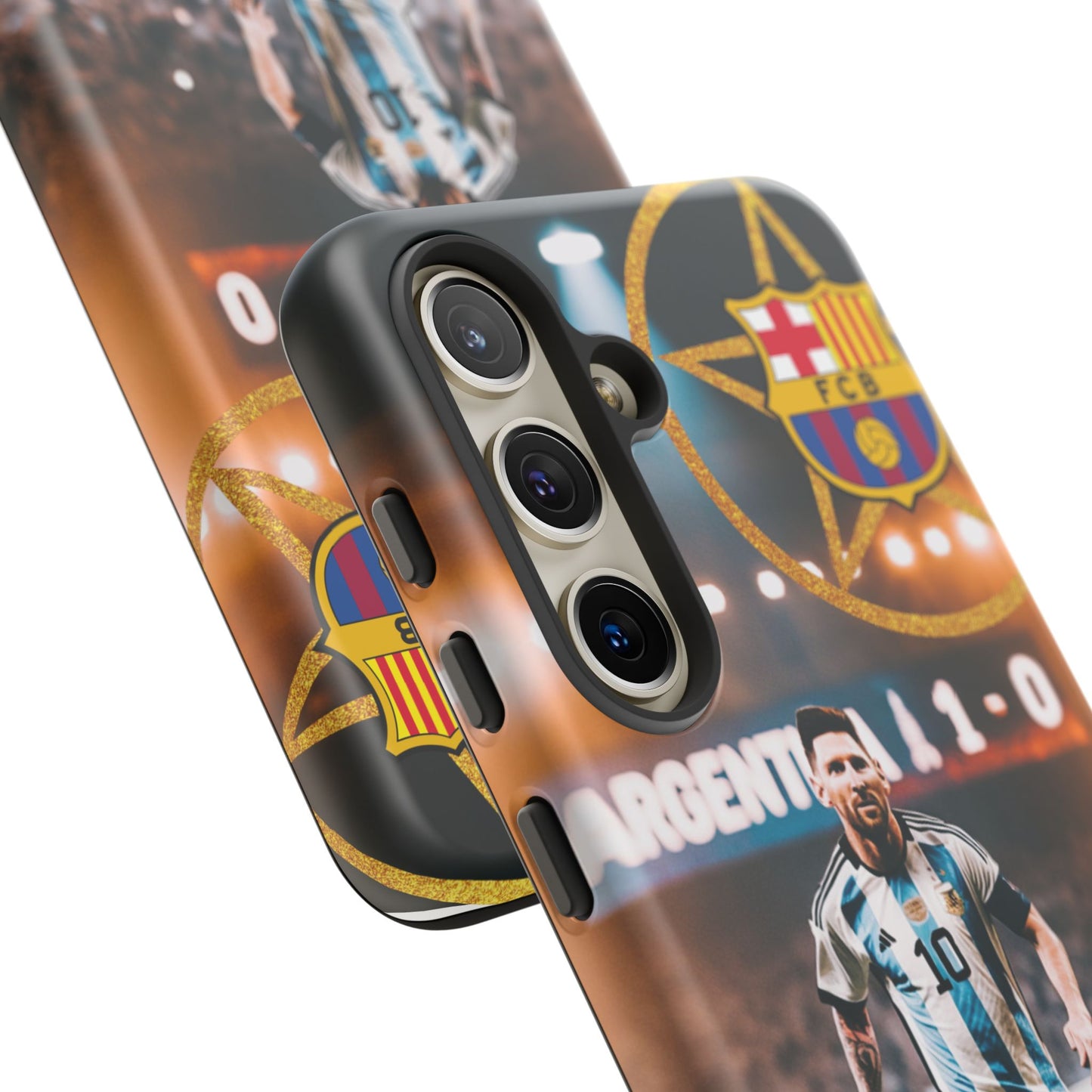 "Messi con el escudo del FC Barcelona: Funda edición Especial"