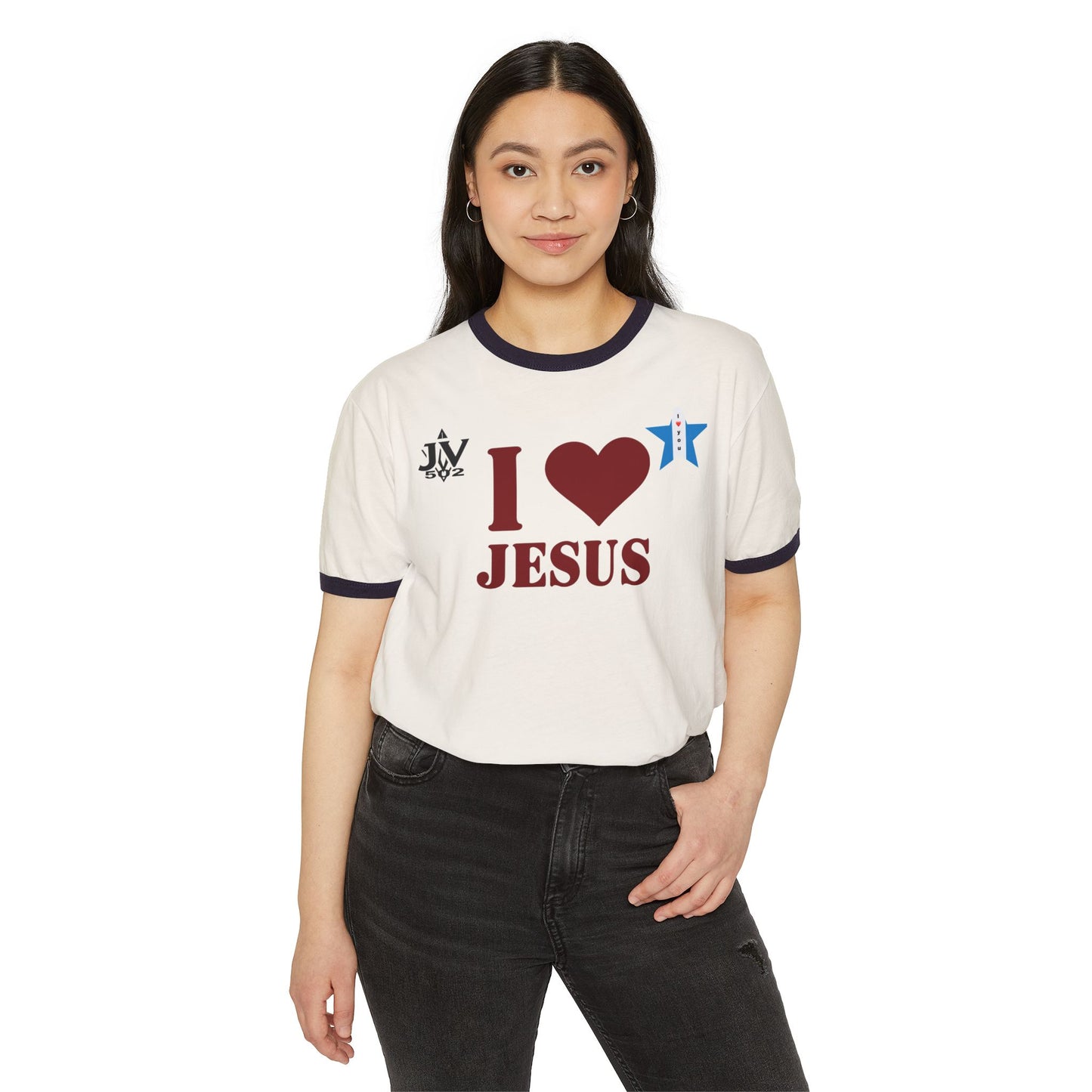 👕 Camiseta Unisex “Amo a Jesús” – Un Mensaje de Amor, Unidad Espiritual y Estilo para Vivir tu Fe en Familia y amigos