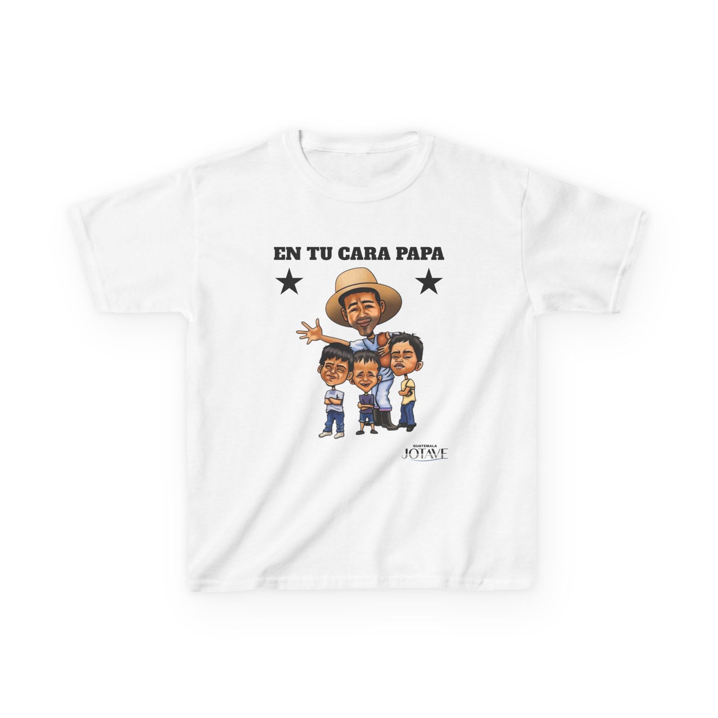 Kids Graphic Tee with 'En Tu Cara Papa' Design, Fun Gift for Boys, Unique Birthday Attire, Father's Day Celebration Shirt, Family Fun Wear