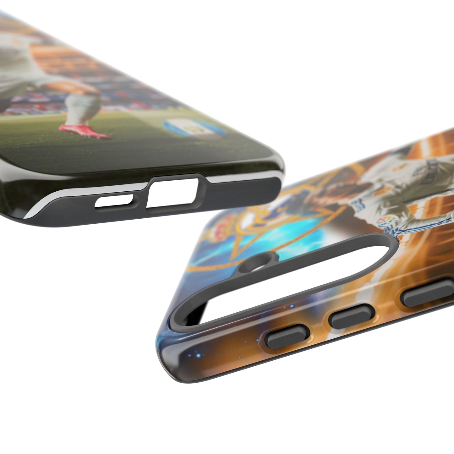 "Funda Oficial con Ronaldo y Real Madrid" "Pura Magia Blanca"