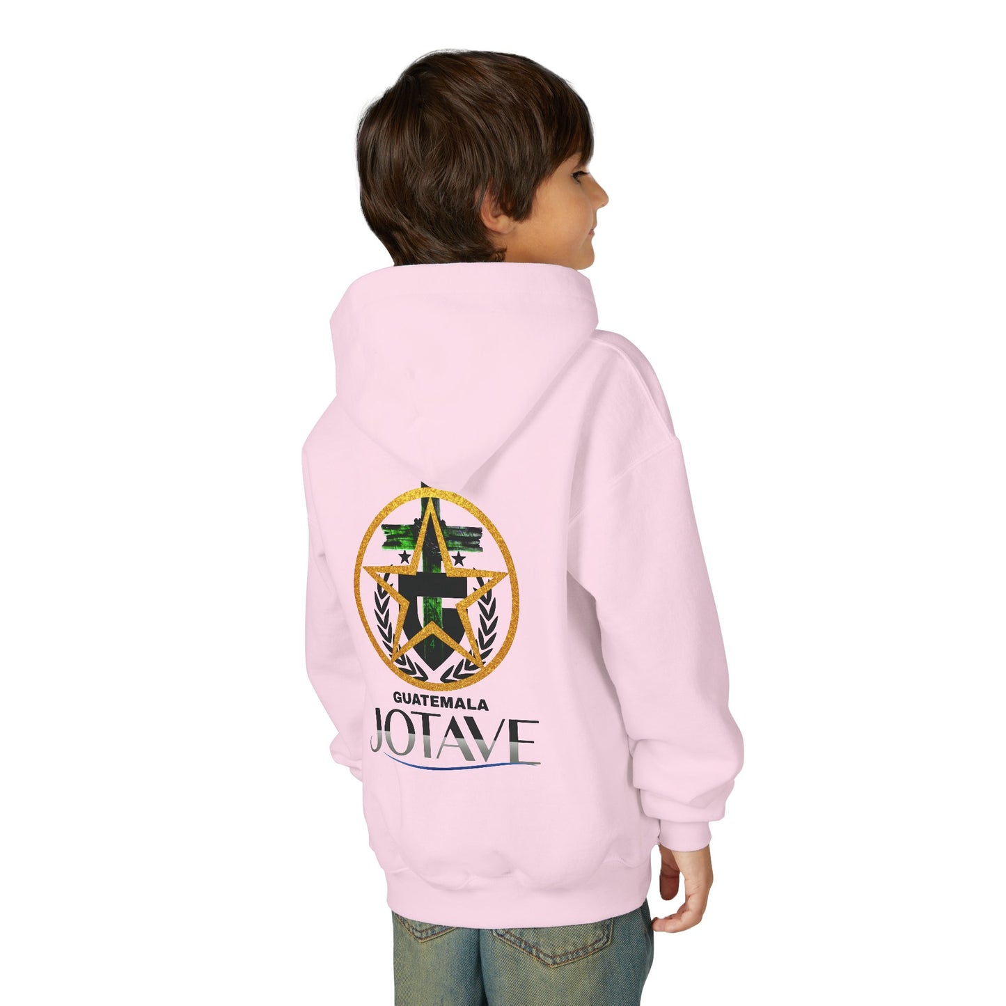 Youth Heavy Blend Hooded Sweatshirt with 'JOTAVE' Star Design | Perfect for Tweens, Gifts, Everyday Wear, Cozy, Stylish, Unique