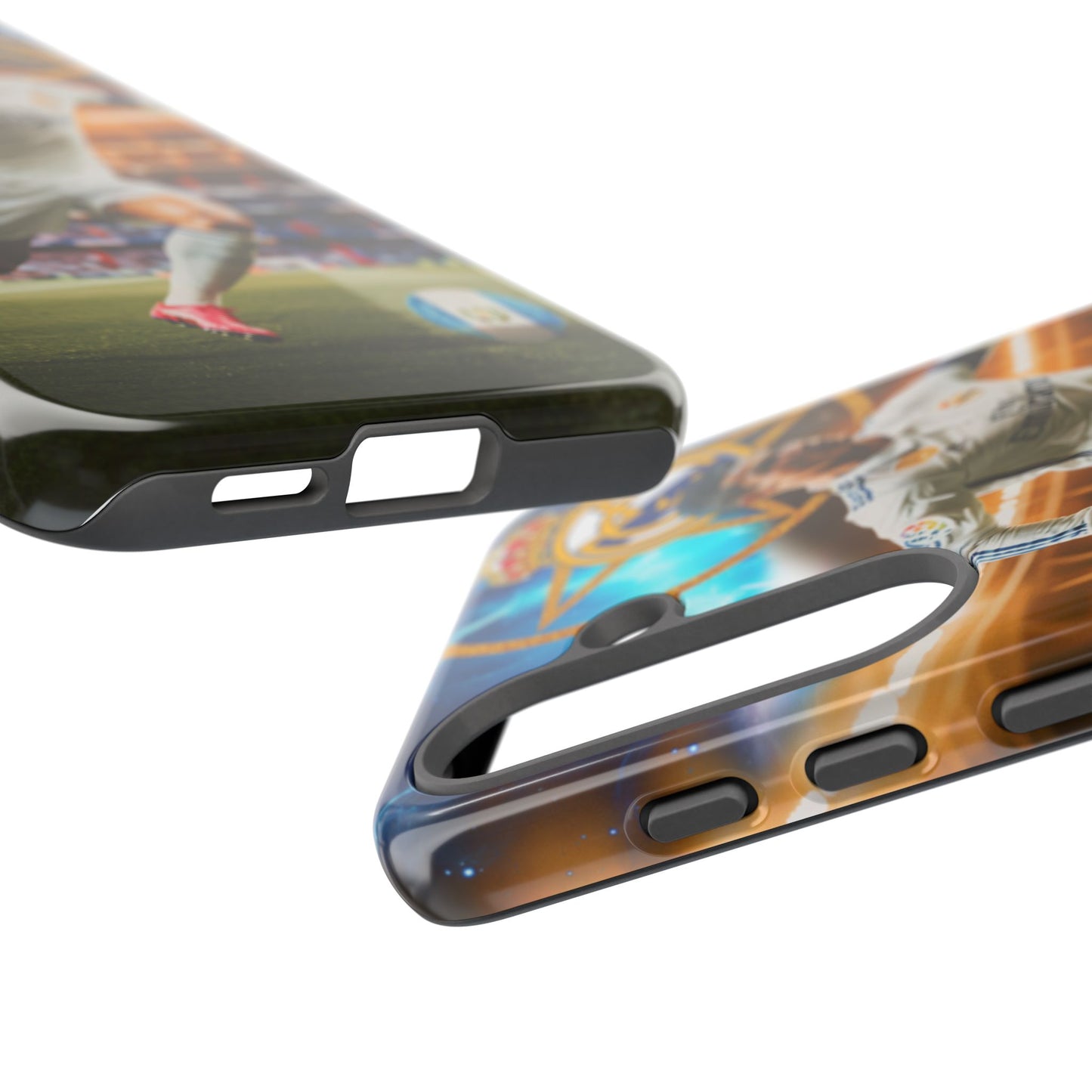 "Funda Oficial con Ronaldo y Real Madrid" "Pura Magia Blanca"