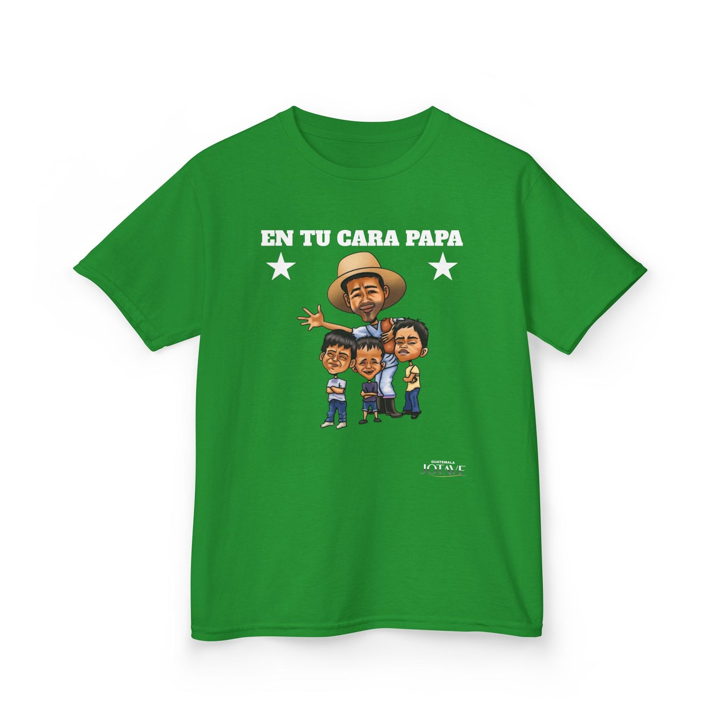 Kids Graphic Tee with 'En Tu Cara Papa' Design, Fun Gift for Boys, Unique Birthday Attire, Father's Day Celebration Shirt, Family Fun Wear