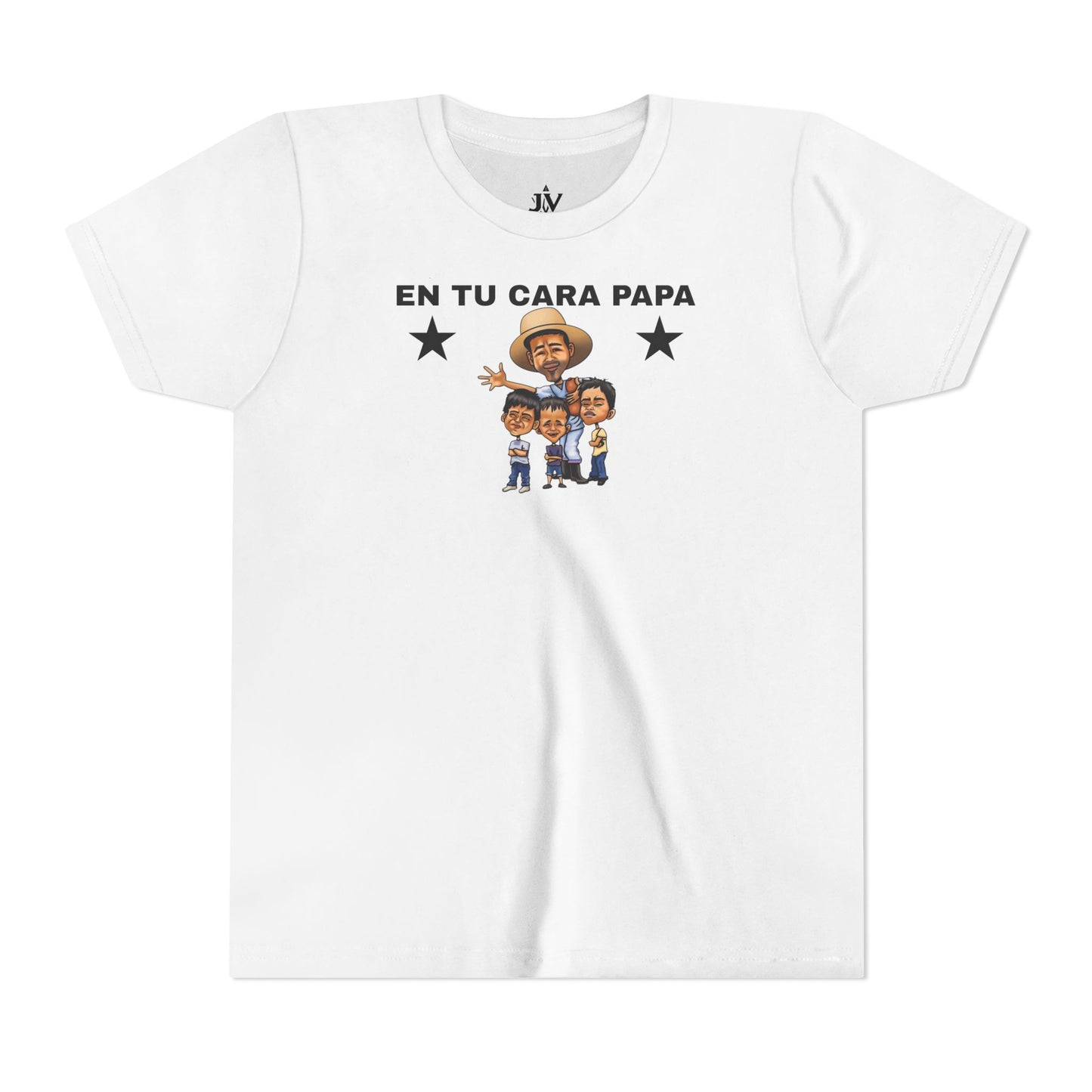 Playera Juvenil “En Tu Cara, Papá” – Colaboración Tío Chumilo x JV (S a XL)