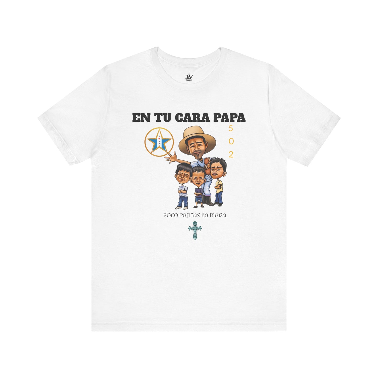 Playera Unisex “En Tu Cara Papa” con Arte Anime de Tío Chumilo y Su Equipo (XS–5XL)