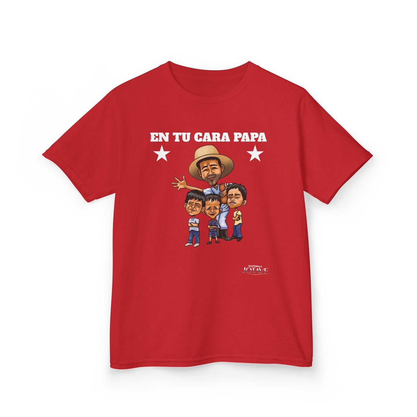 Kids Graphic Tee with 'En Tu Cara Papa' Design, Fun Gift for Boys, Unique Birthday Attire, Father's Day Celebration Shirt, Family Fun Wear