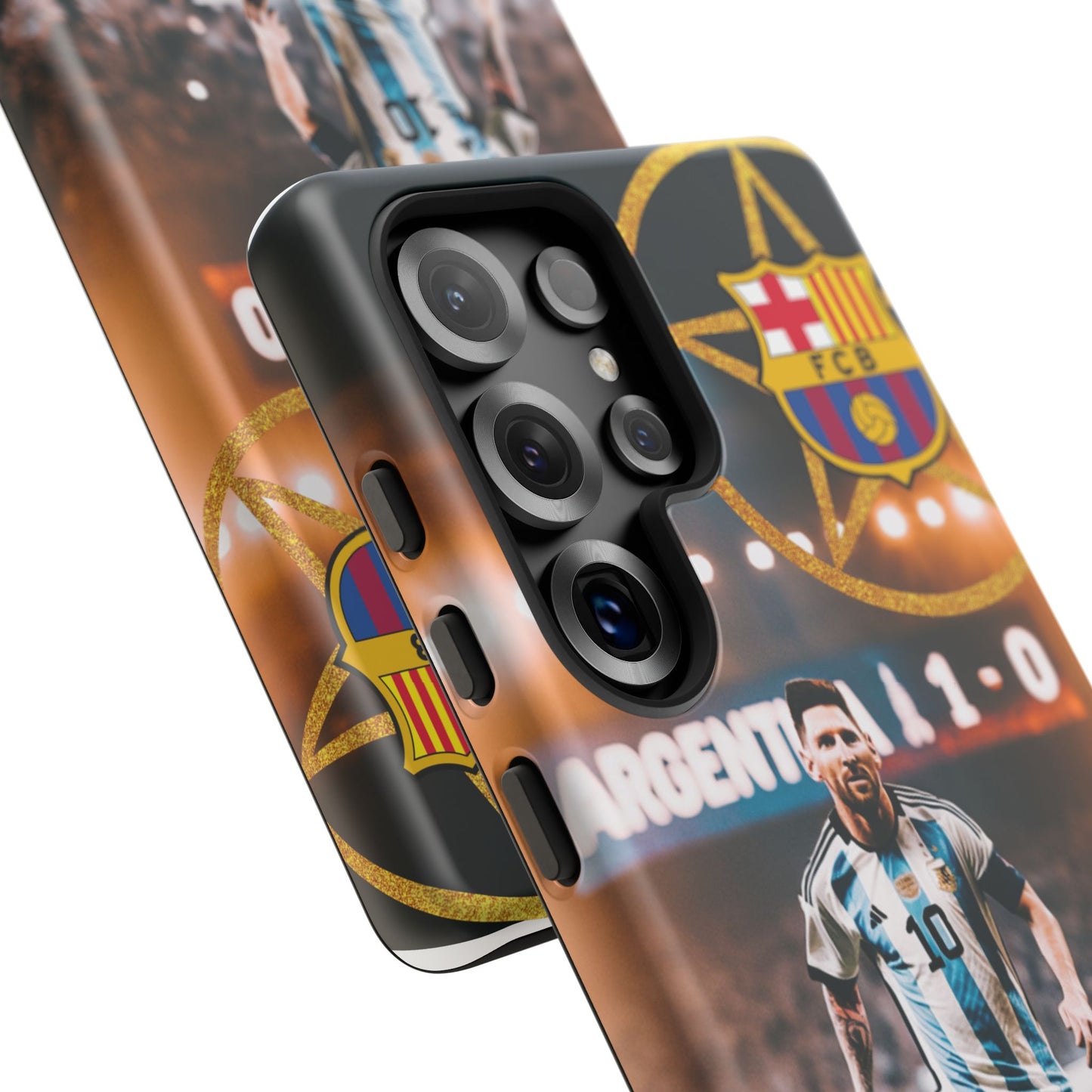 "Messi con el escudo del FC Barcelona: Funda edición Especial"