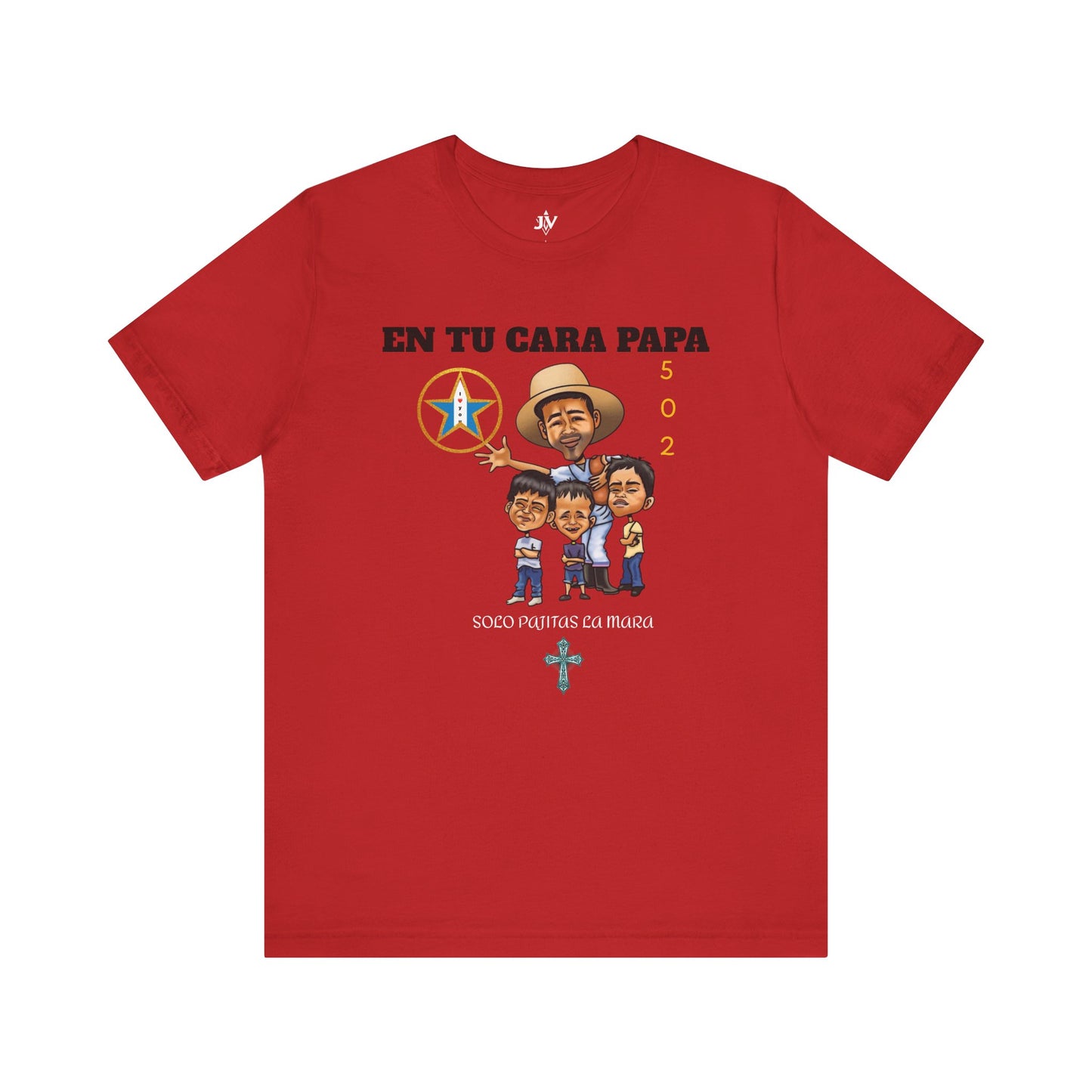 Playera Unisex “En Tu Cara Papa” con Arte Anime de Tío Chumilo y Su Equipo (XS–5XL)