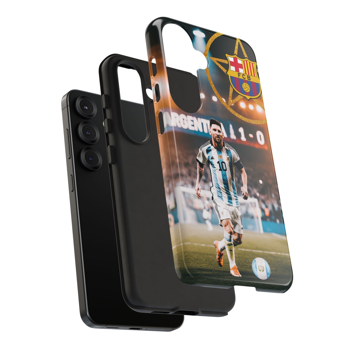 "Messi con el escudo del FC Barcelona: Funda edición Especial"