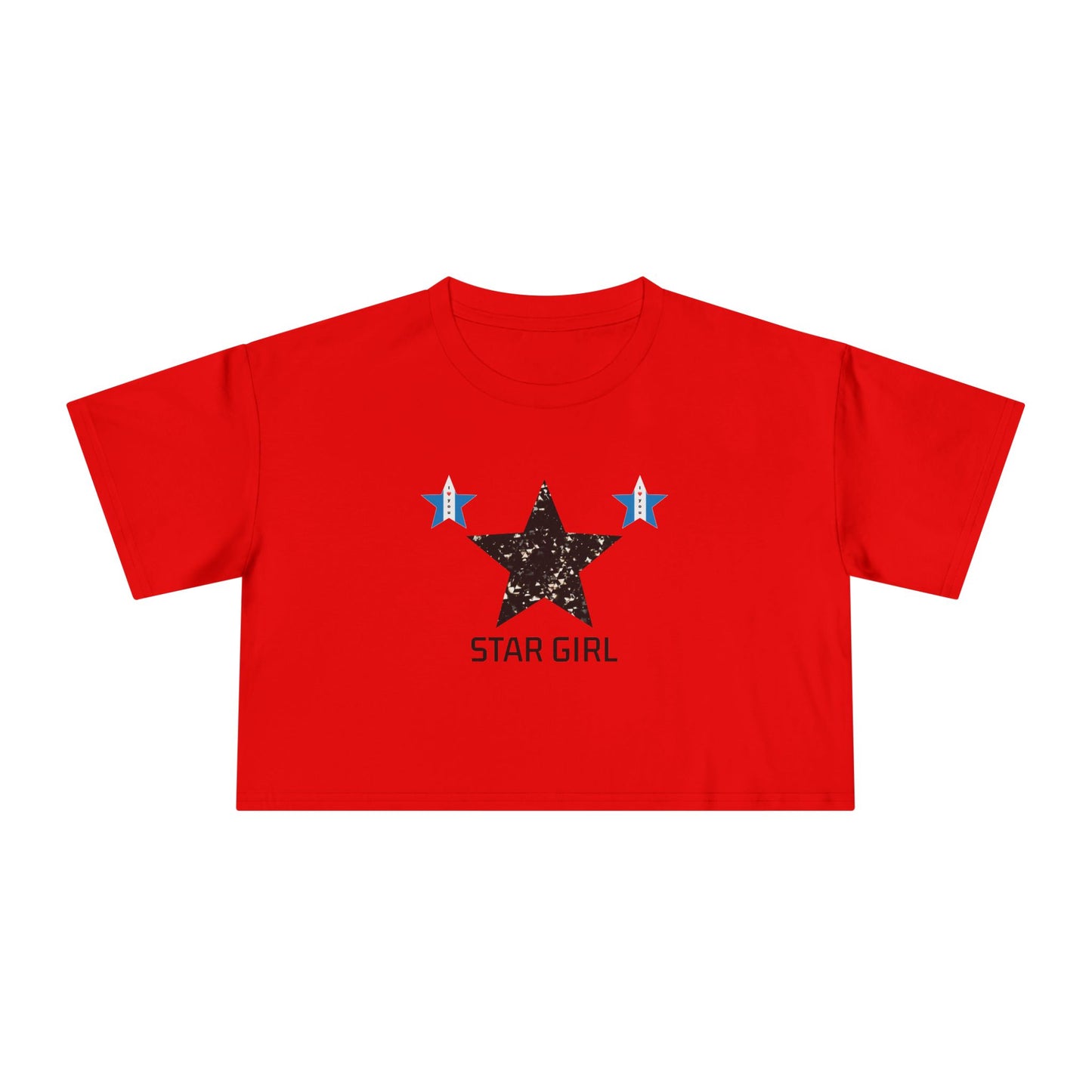 Camiseta corta para mujer "Star Girl" – elegante, moderna y casual, perfecta para el verano. Un regalo ideal con temática de estrellas para ella.