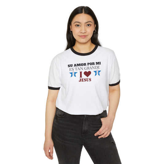 Unisex Cotton Ringer T-Shirt with 'En Tu Cara Papa' Design - Fun Gift for Dads, Hipster Fashion, Family BBQ, Father's Day, Casual Wear
