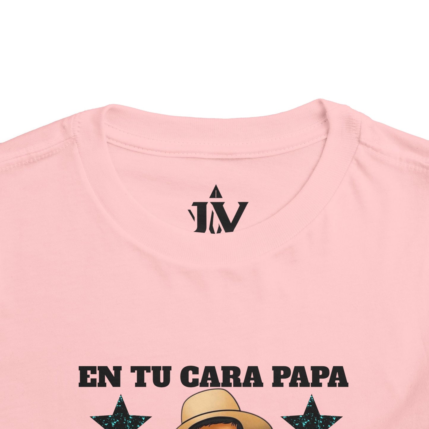 Toddler Short Sleeve Tee - Fun 'En Tu Cara Papa' Graphic T-Shirt, Kid's Birthday Gift, Playful Casual Wear, Summer Outing, Cute Family Tees