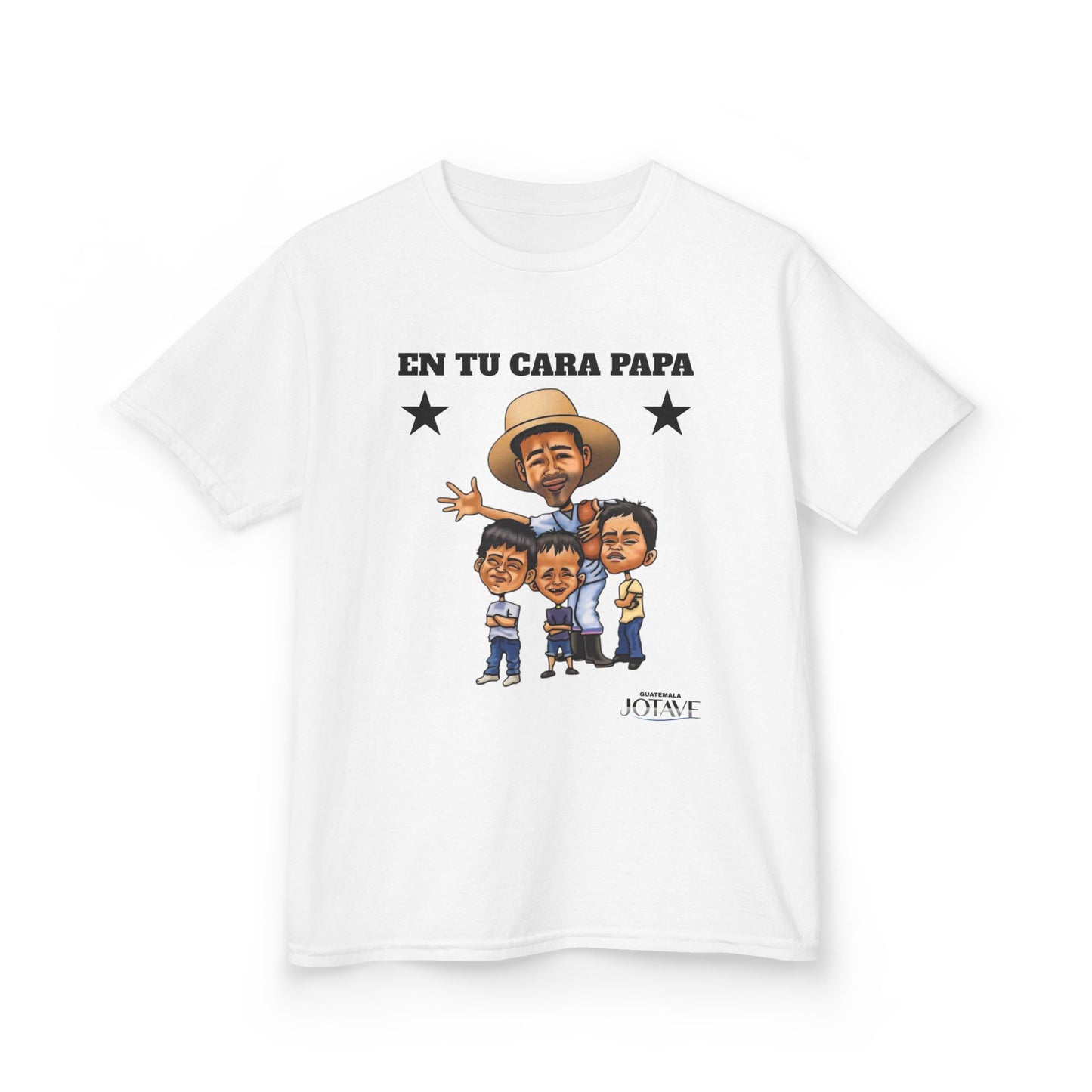 Kids Graphic Tee with 'En Tu Cara Papa' Design, Fun Gift for Boys, Unique Birthday Attire, Father's Day Celebration Shirt, Family Fun Wear