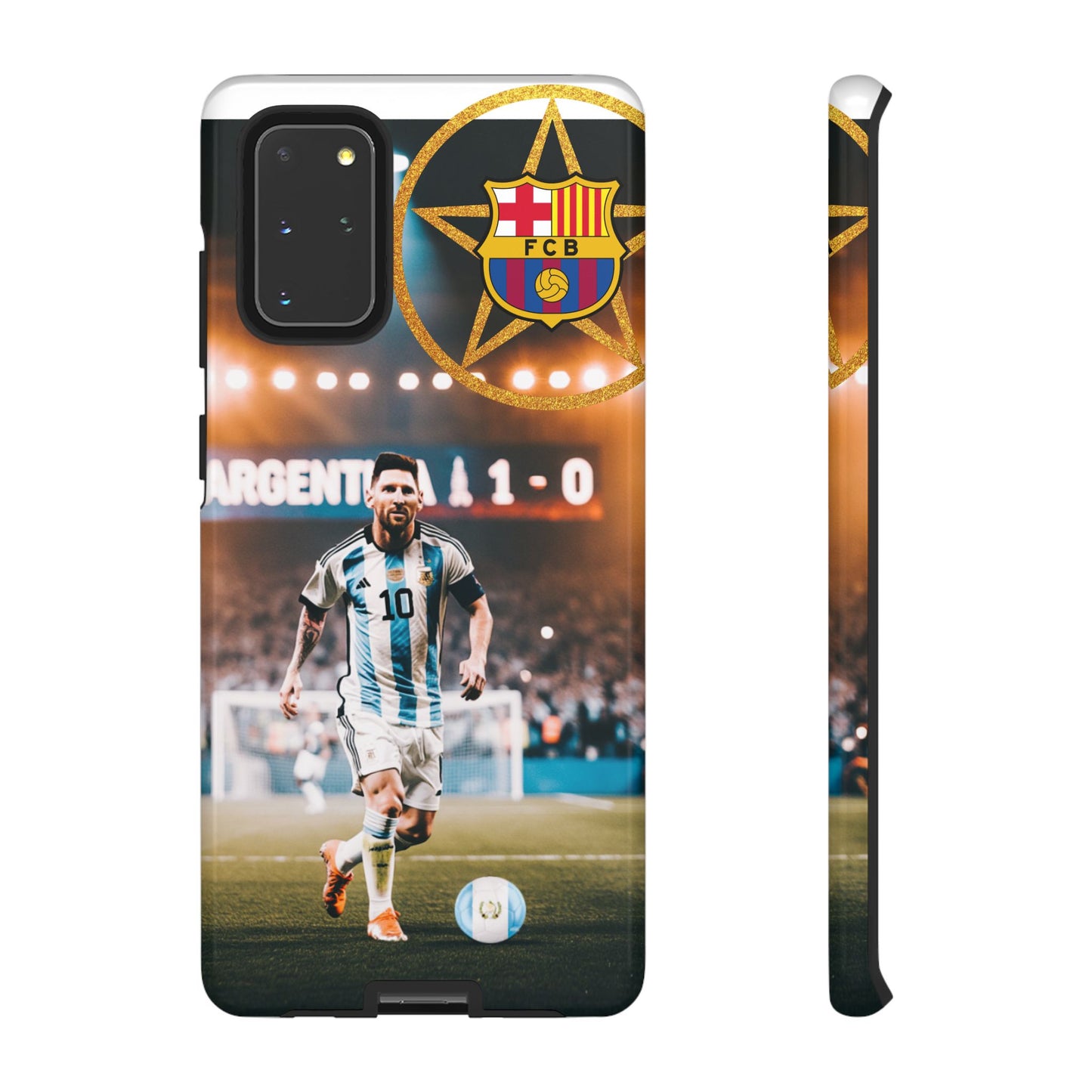 "Messi con el escudo del FC Barcelona: Funda edición Especial"