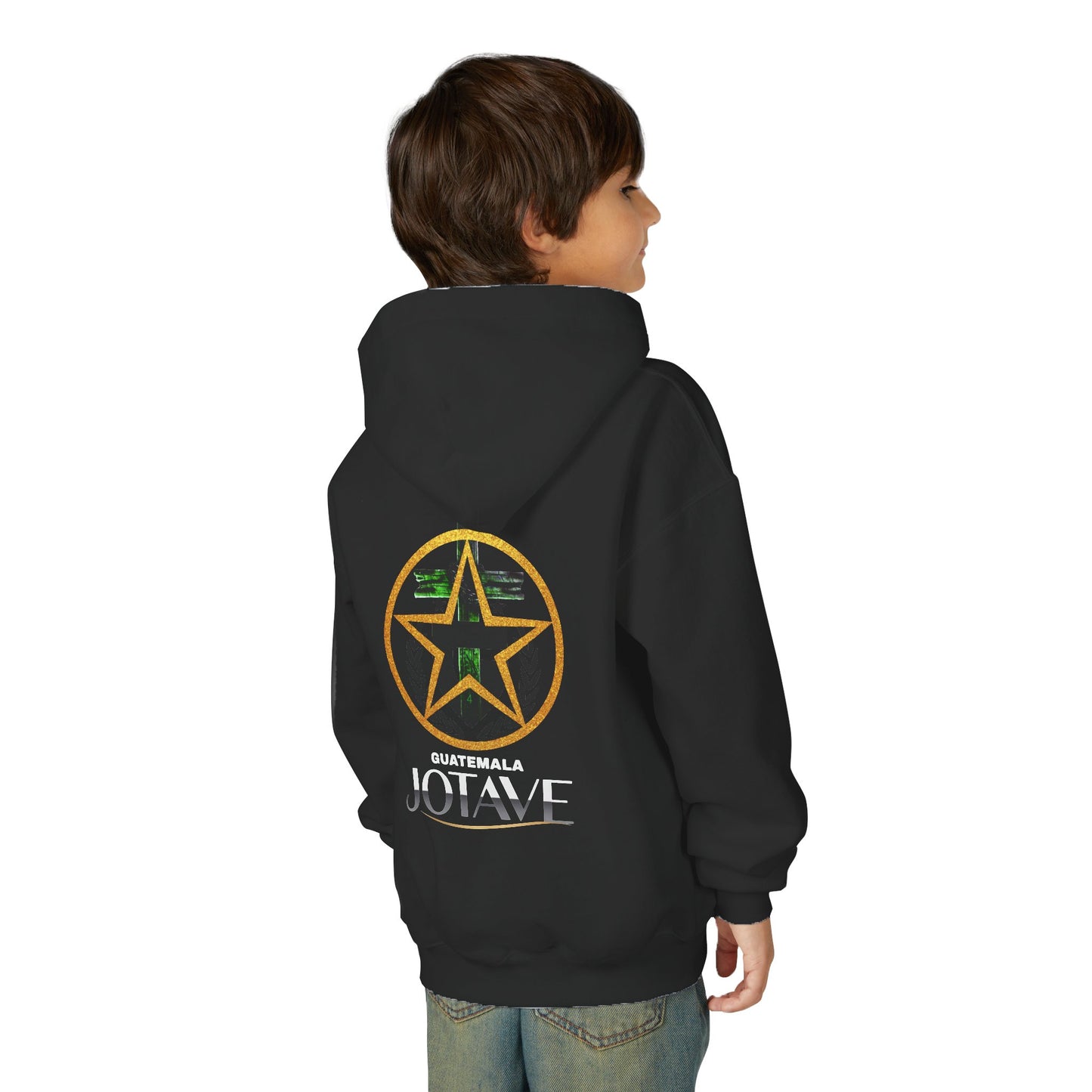 Youth Heavy Blend Hooded Sweatshirt with 'JOTAVE' Star Design | Perfect for Tweens, Gifts, Everyday Wear, Cozy, Stylish, Unique