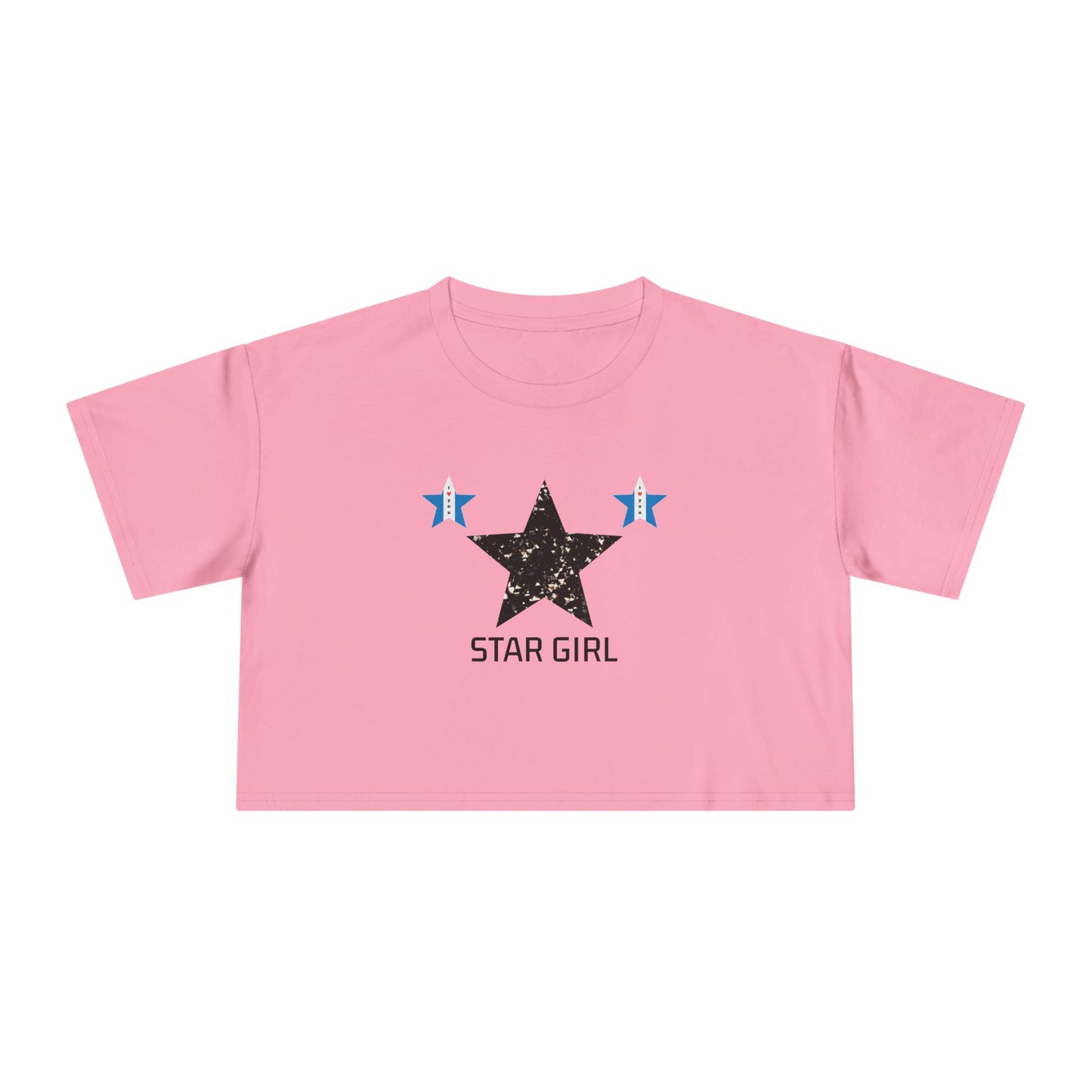 Camiseta corta para mujer "Star Girl" – elegante, moderna y casual, perfecta para el verano. Un regalo ideal con temática de estrellas para ella.