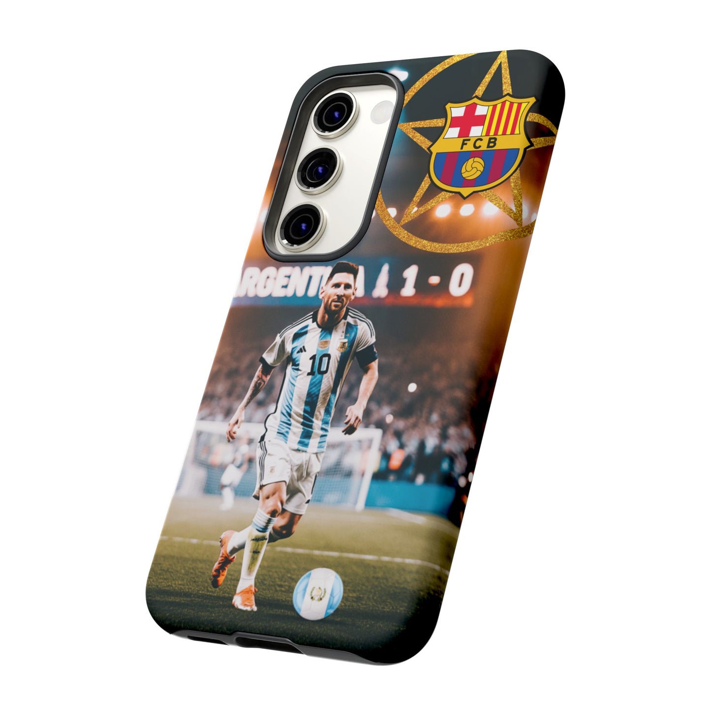 "Messi con el escudo del FC Barcelona: Funda edición Especial"
