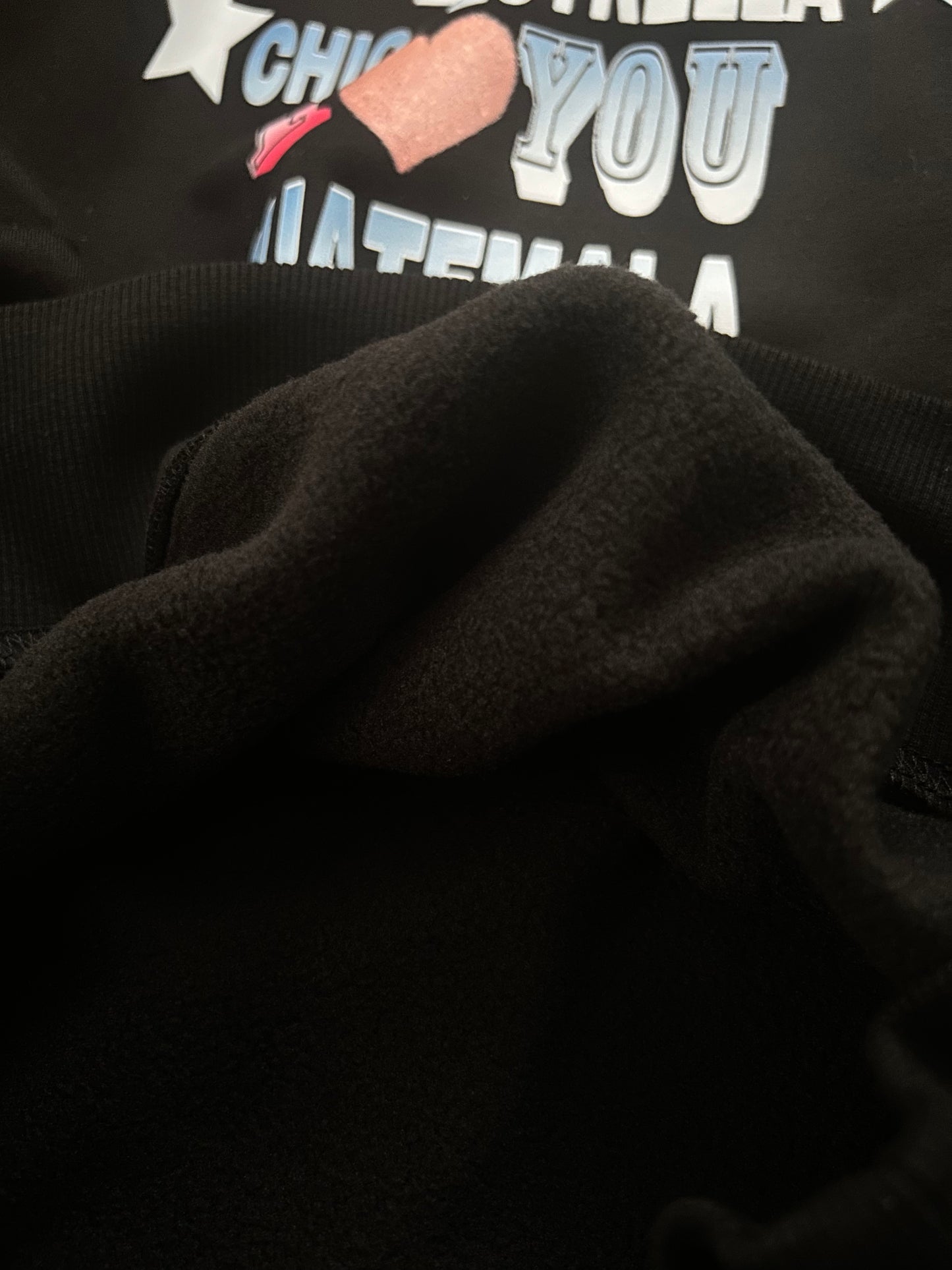 🖤✨ Sudadera Negra Mujer “I Love You Guatemala” – 100% Algodón | Las guatemaltecas llevan sus raíces en el alma 🇬🇹💫